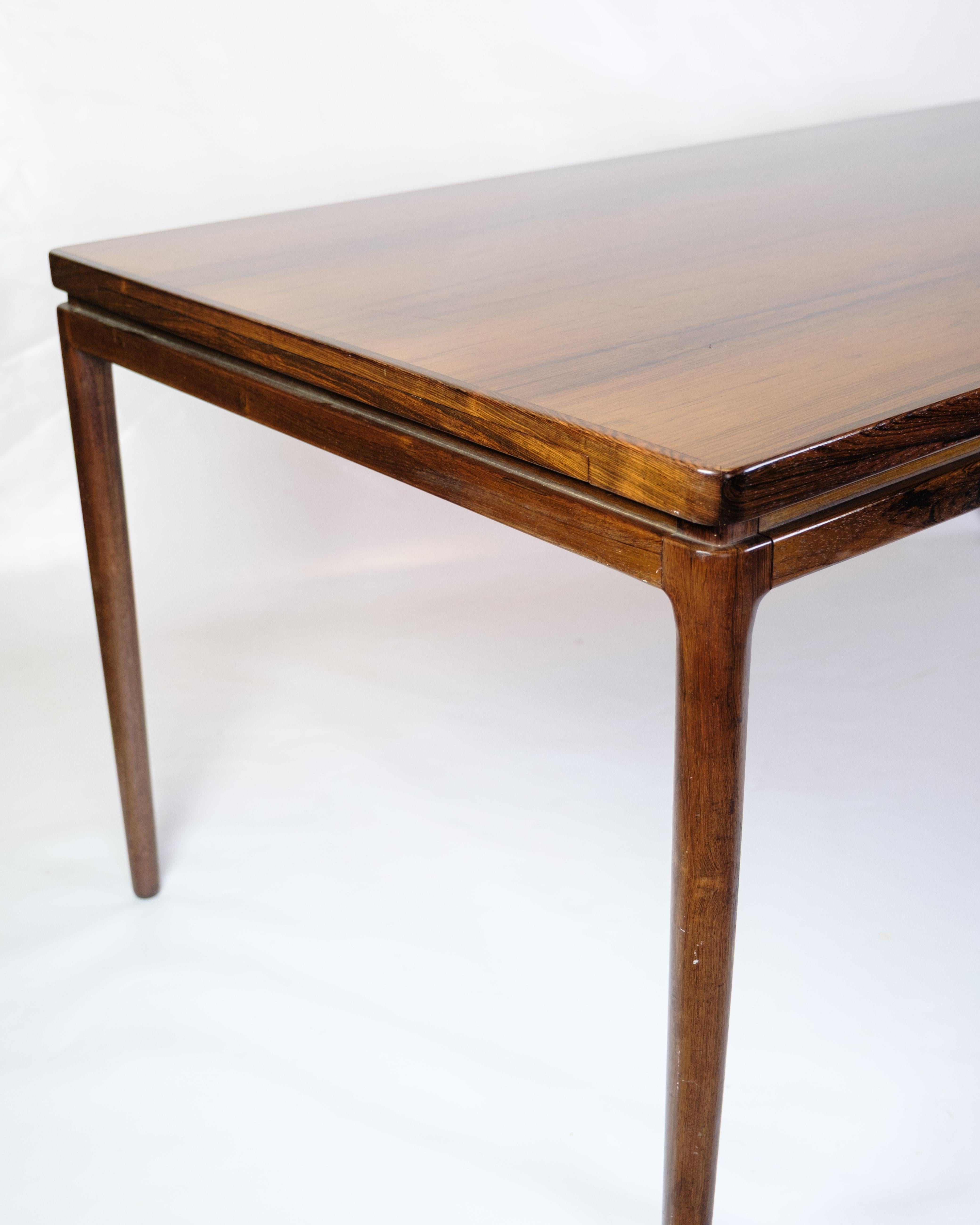 Mesa de comedor extensible de palisandro de Johannes Andersen de los años 60 en Bueno estado para la venta en Lejre, DK
