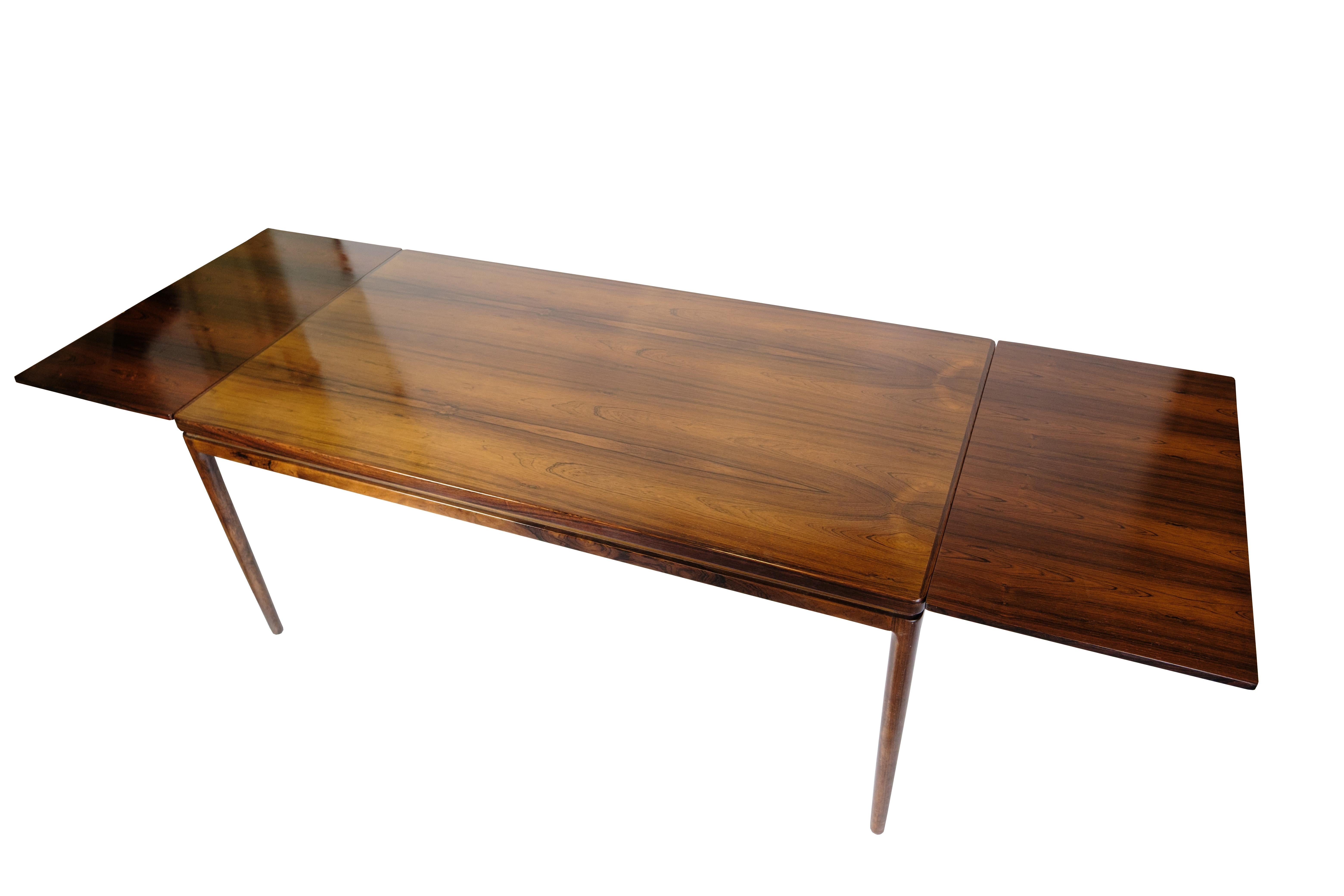 Mesa de comedor extensible de palisandro de Johannes Andersen de los años 60 en venta 2