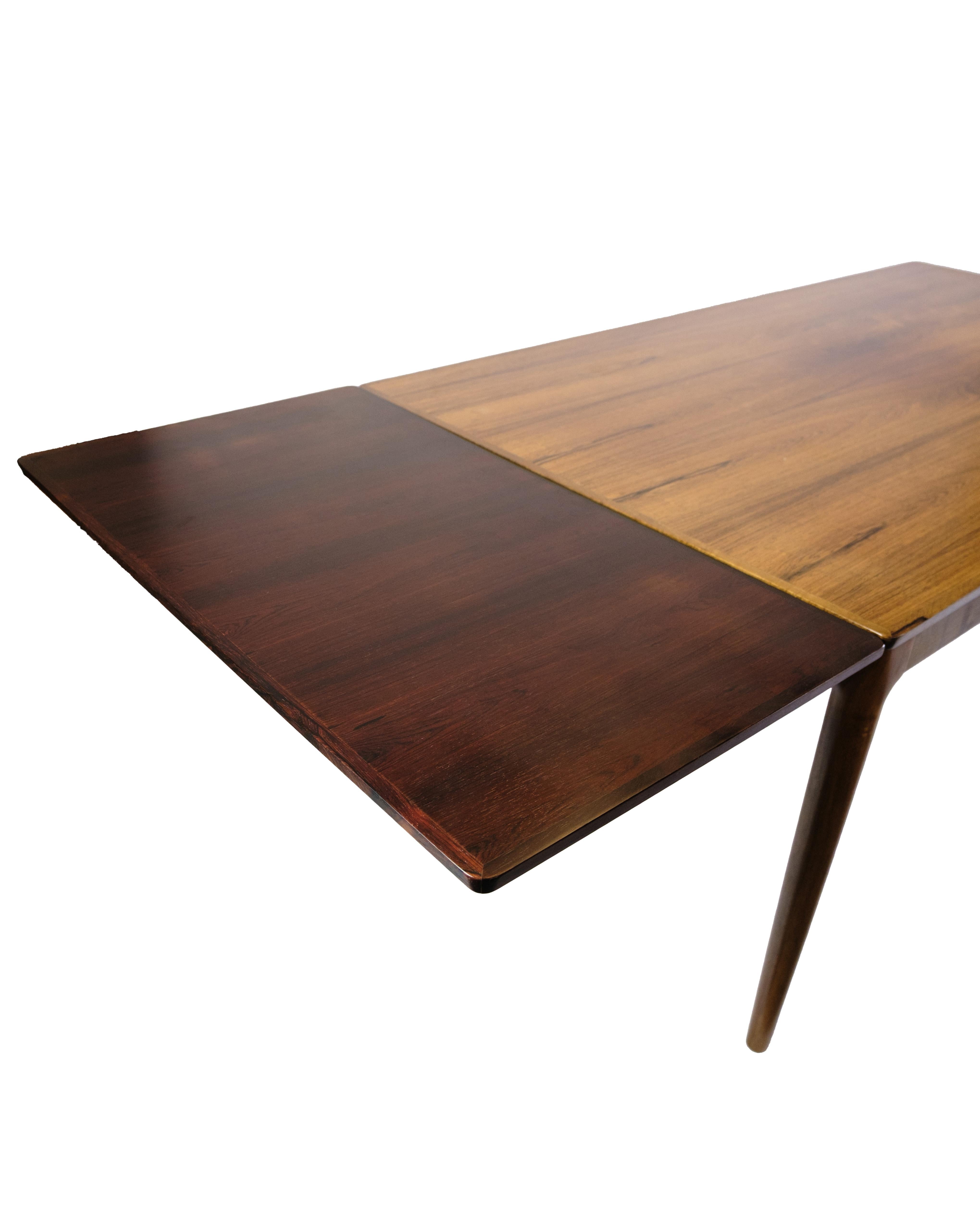 Mesa de comedor extensible de palisandro de Sorø Furniture de los años 60 en venta 5
