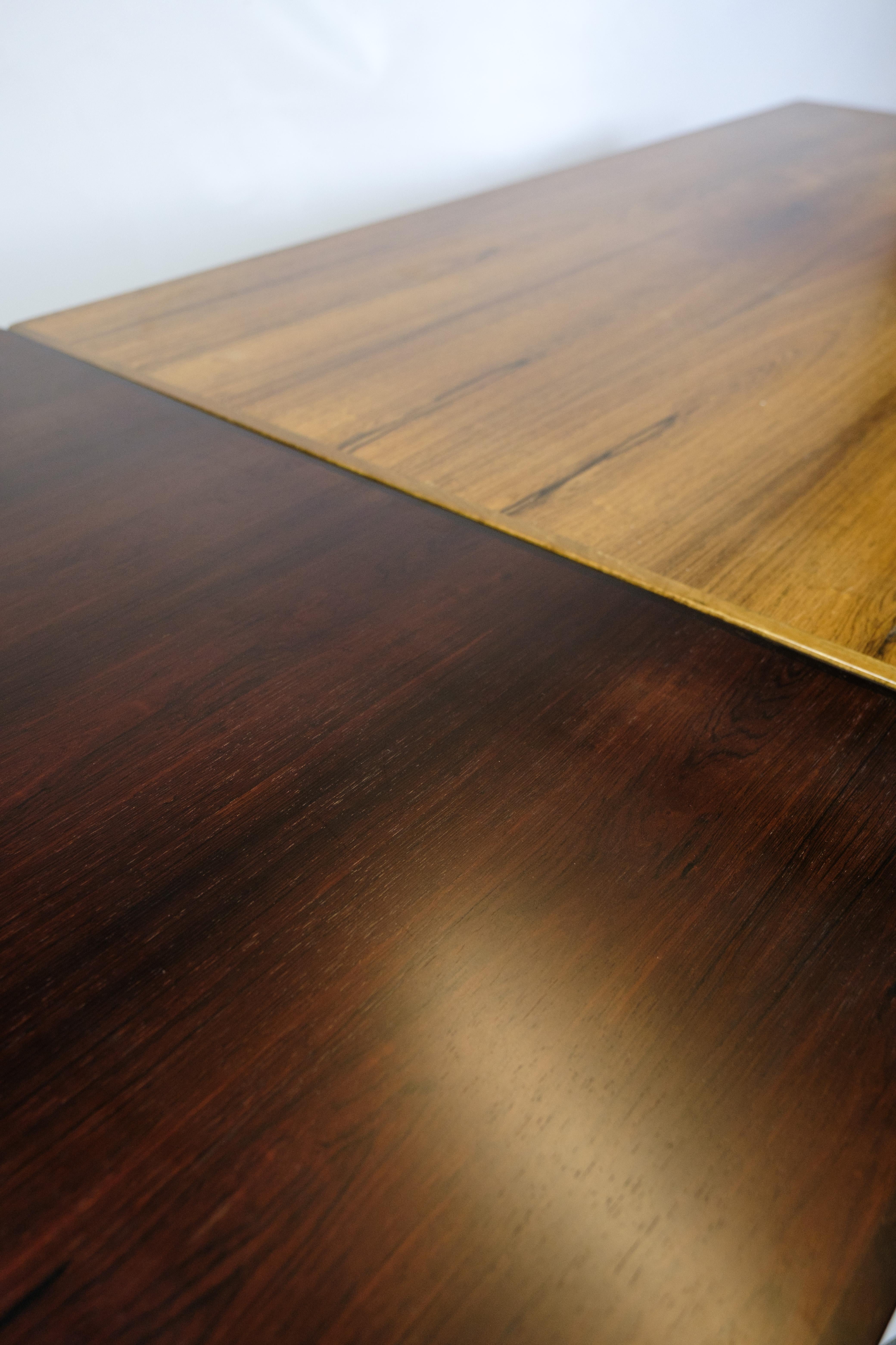 Mesa de comedor extensible de palisandro de Sorø Furniture de los años 60 en venta 6