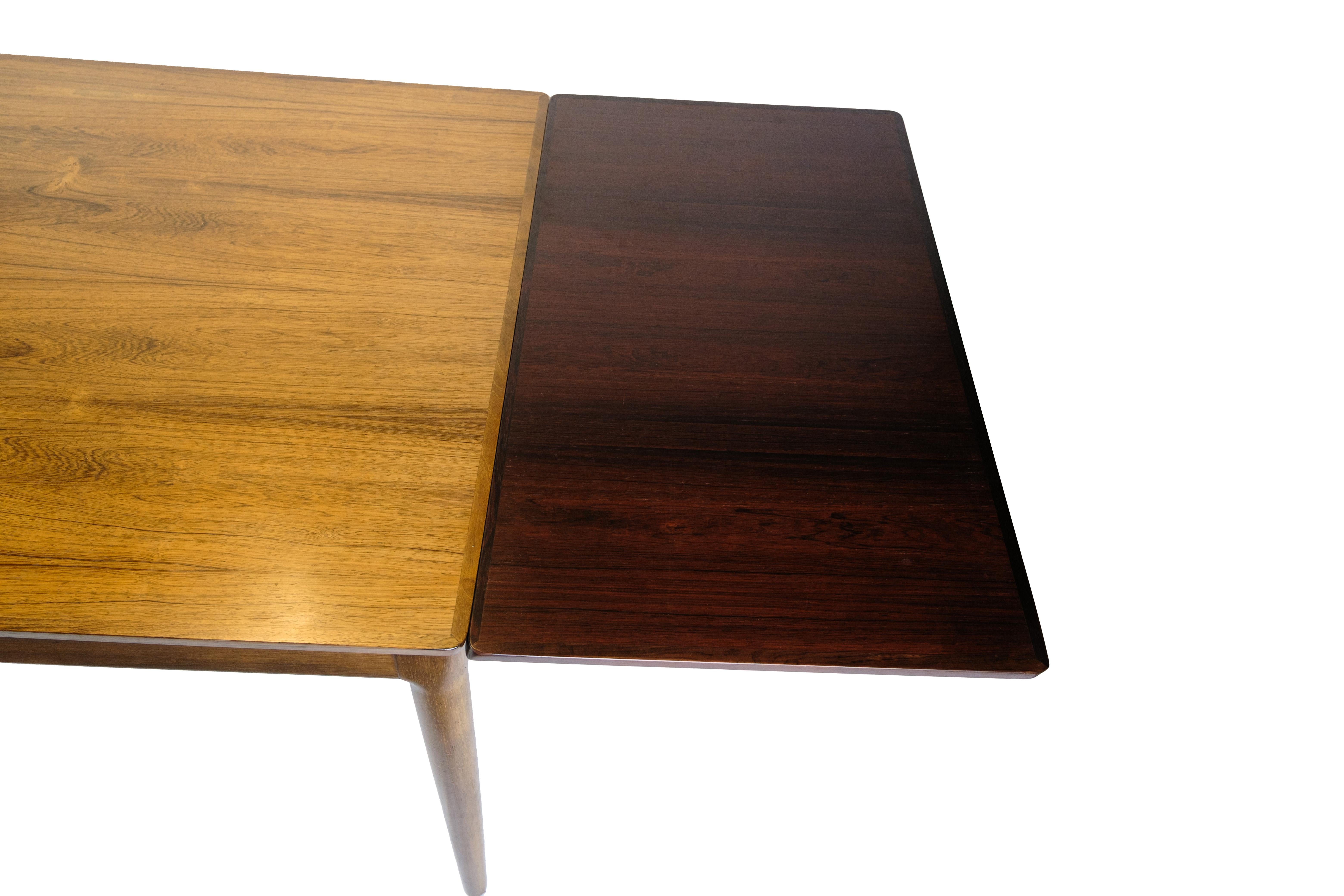 Mesa de comedor extensible de palisandro de Sorø Furniture de los años 60 en venta 7
