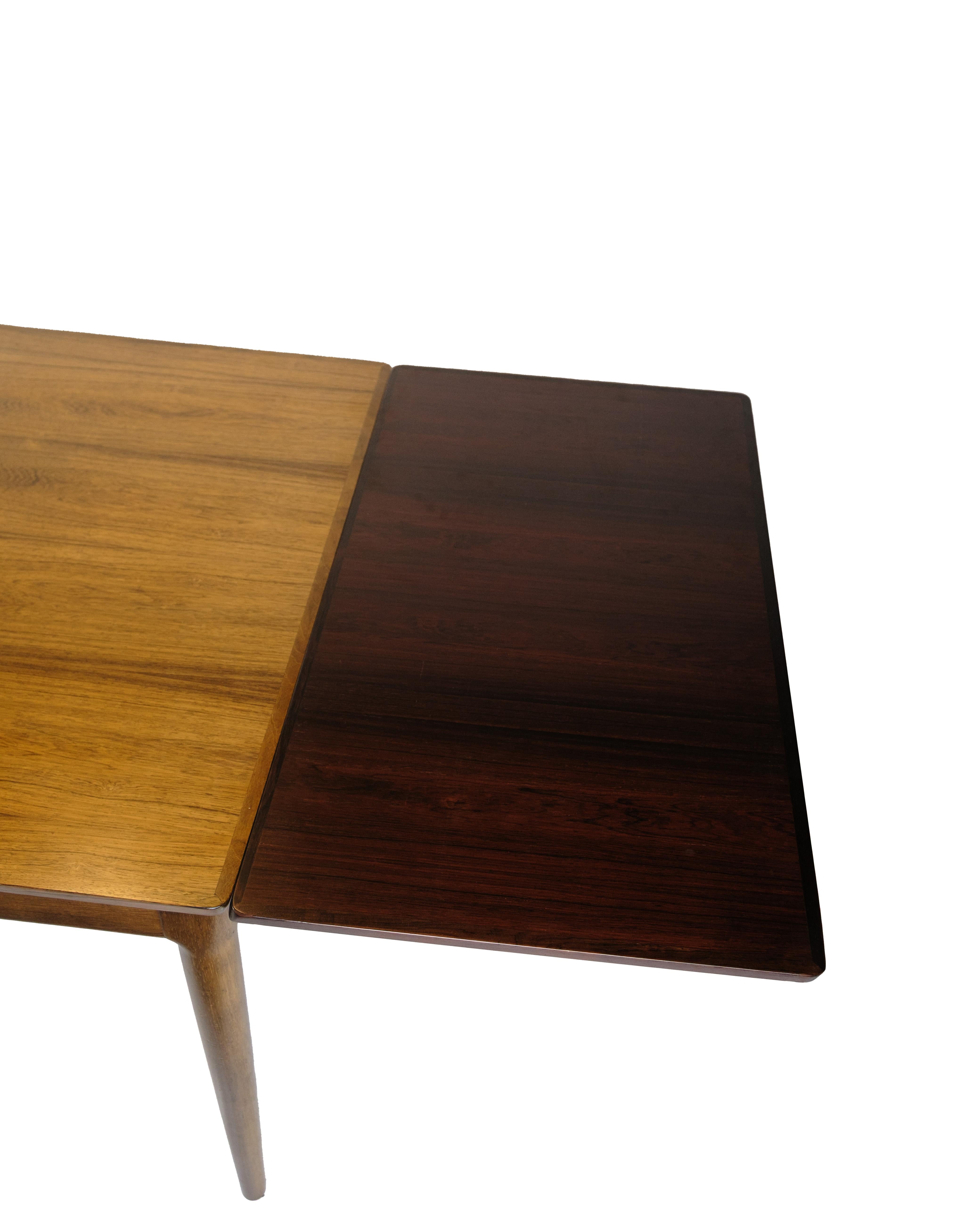 Mesa de comedor extensible de palisandro de Sorø Furniture de los años 60 en venta 8