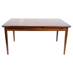 Mesa de comedor extensible de palisandro, diseño danés de los años 60