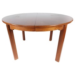 Mesa De Comedor Con Extensión De Teca De Diseño Danés De Los Años 60