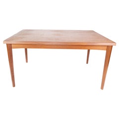 Dining Table With Extension Plates Made In Teak, Danish Design From 1960s