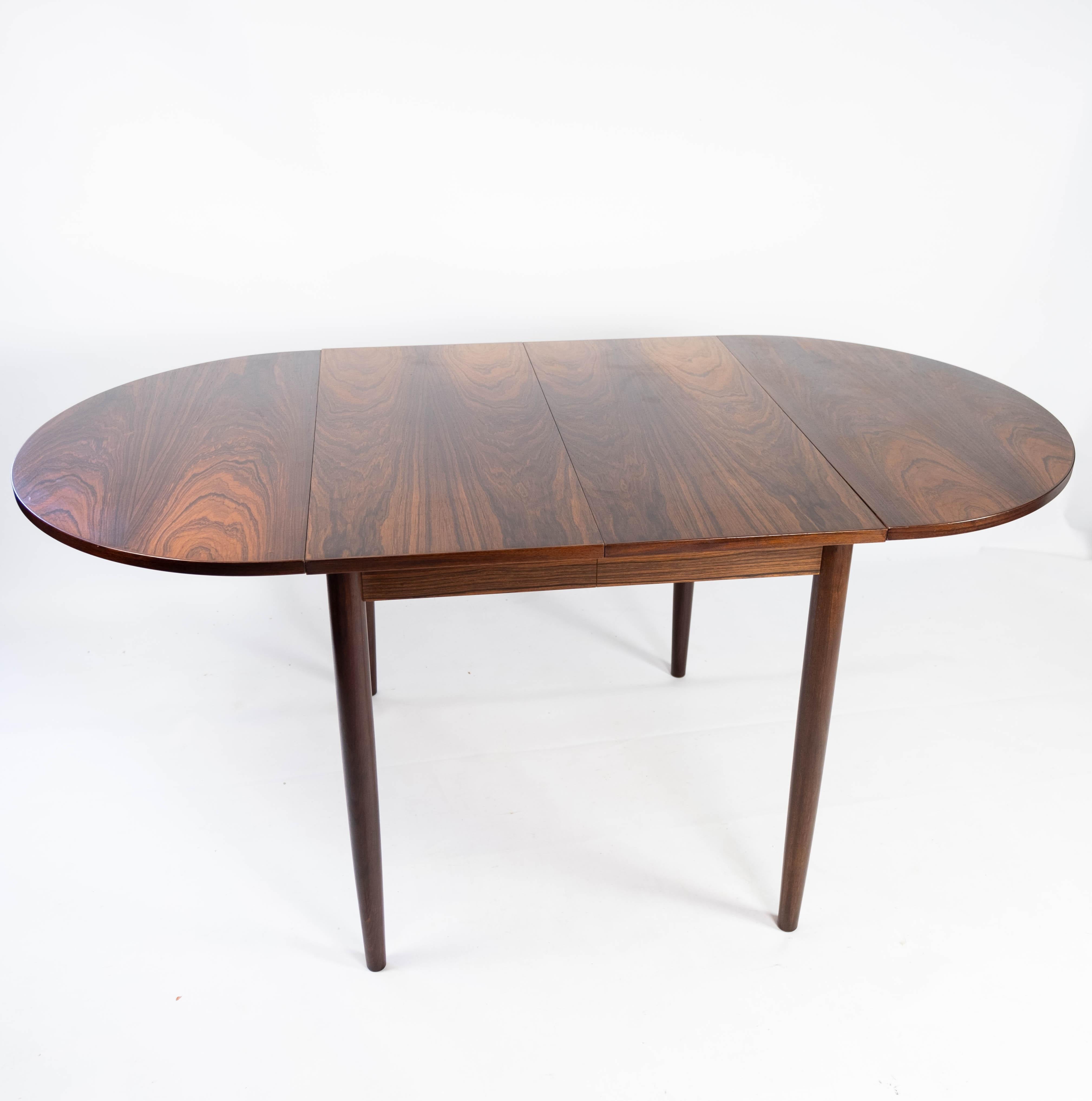 Dining Table with Extensions, in Rosewood Designed by Arne Vodder from the 1960s 4