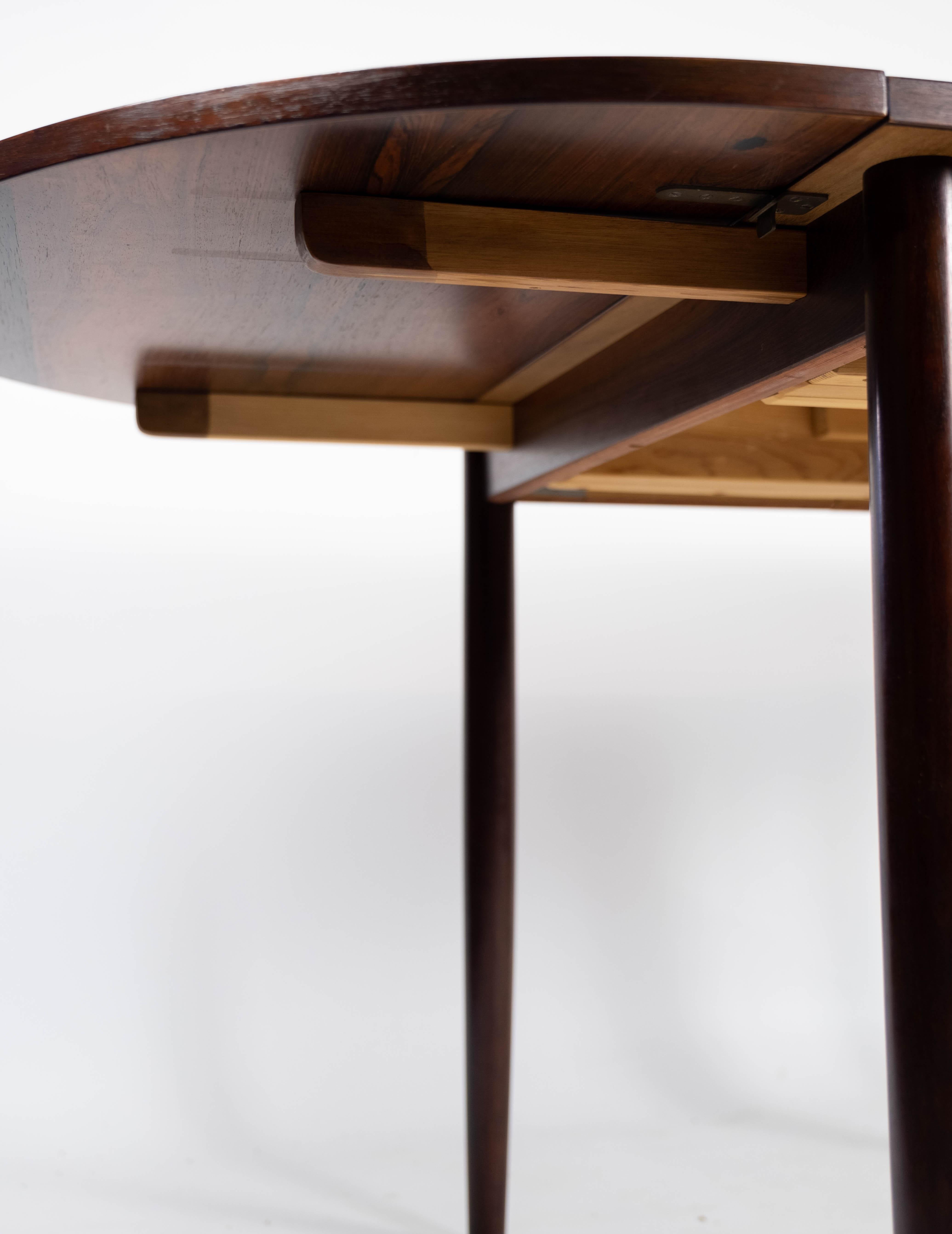 Dining Table with Extensions, in Rosewood Designed by Arne Vodder from the 1960s 6