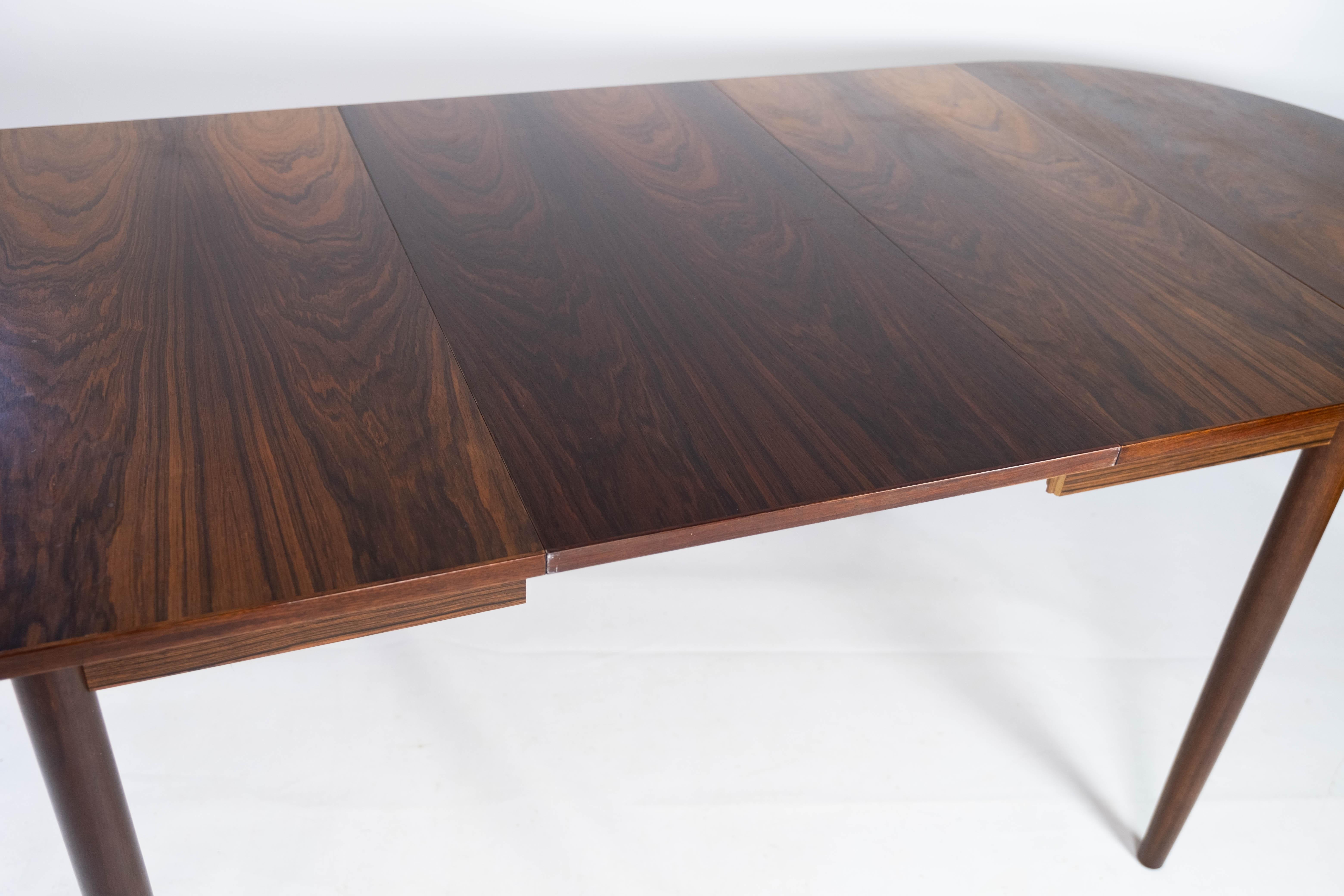 Dining Table with Extensions, in Rosewood Designed by Arne Vodder from the 1960s 10