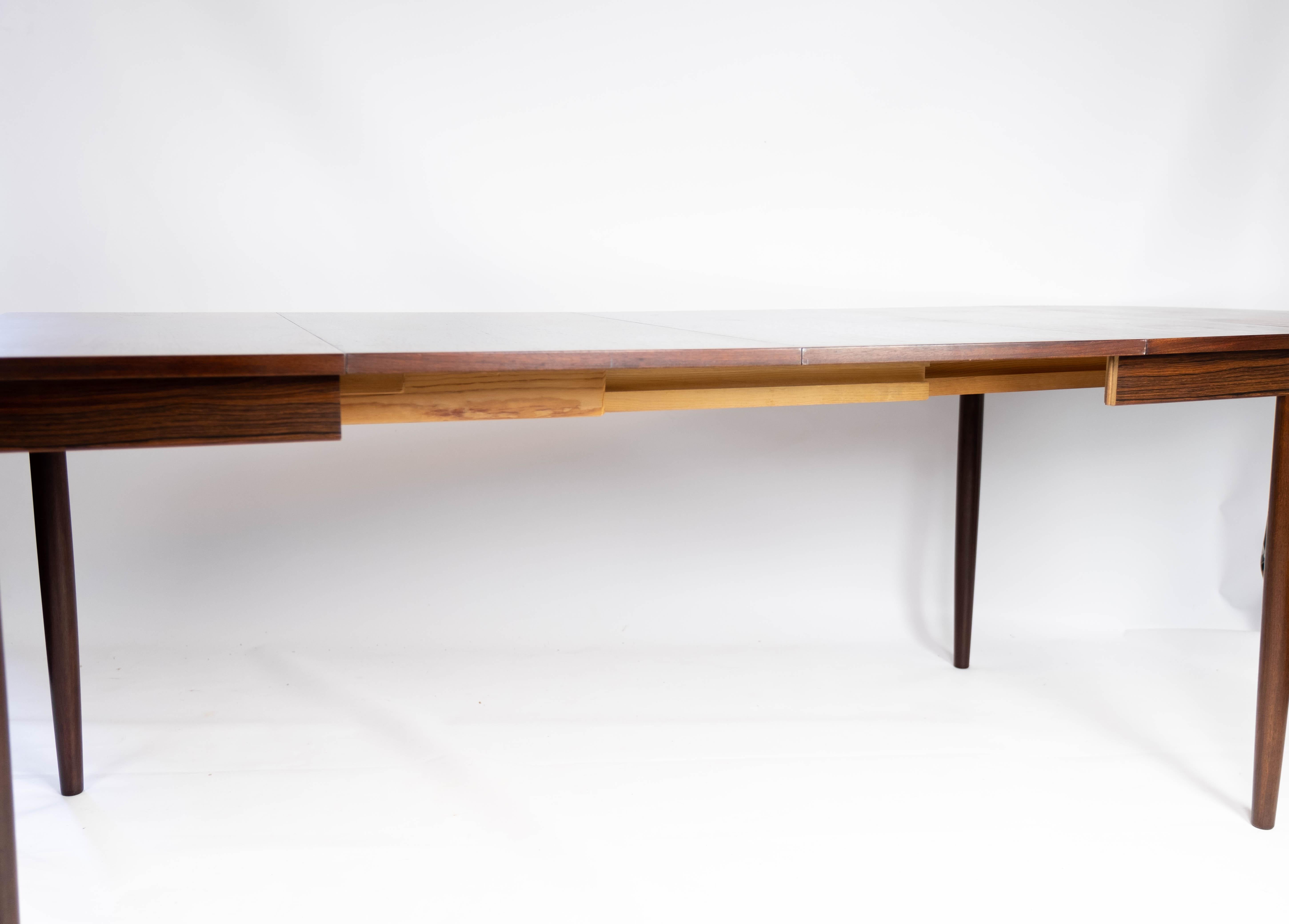 Dining Table with Extensions, in Rosewood Designed by Arne Vodder from the 1960s 12