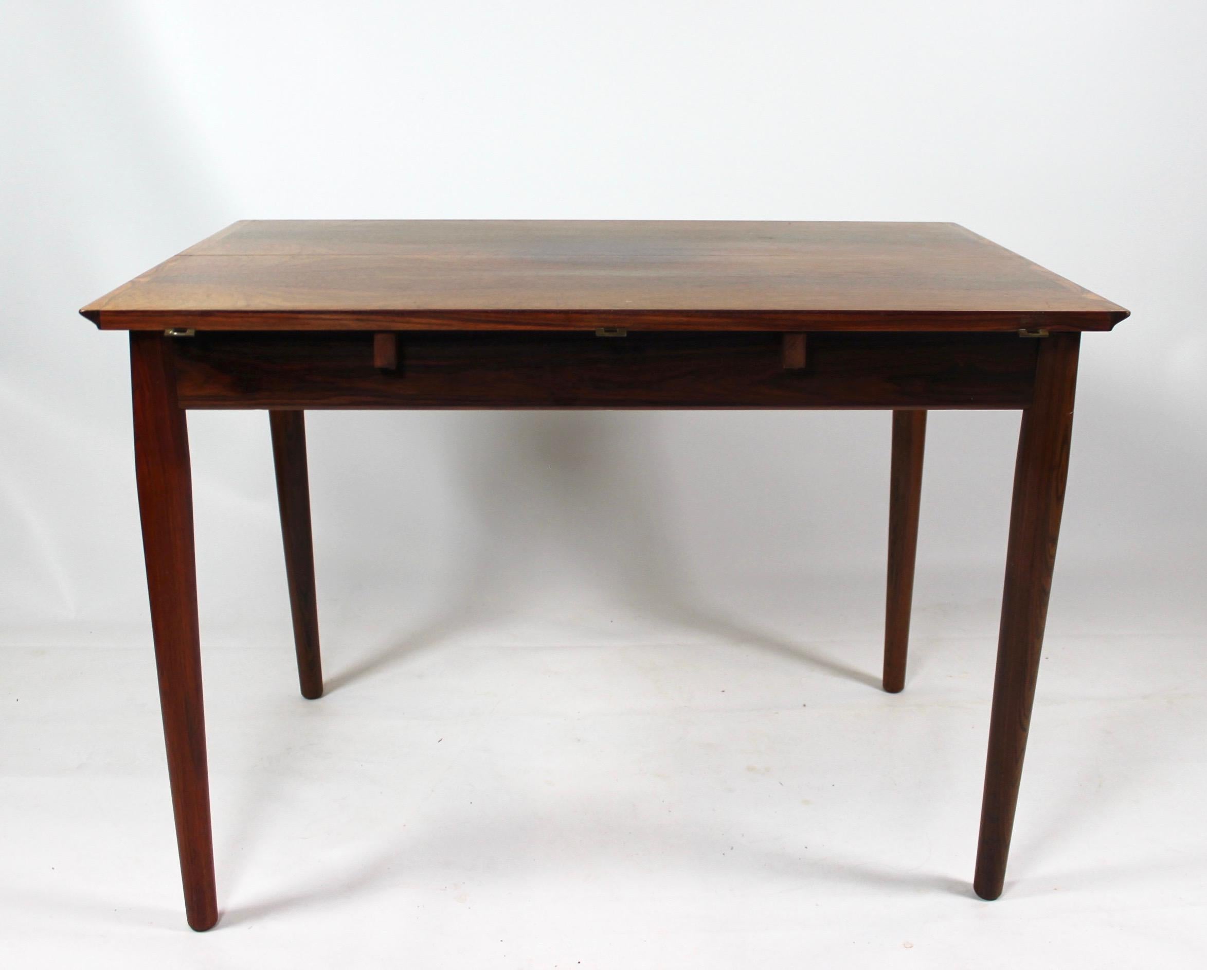 Arne Vodder 1960s Rosewood Dining Table with Extensions For Sale 4