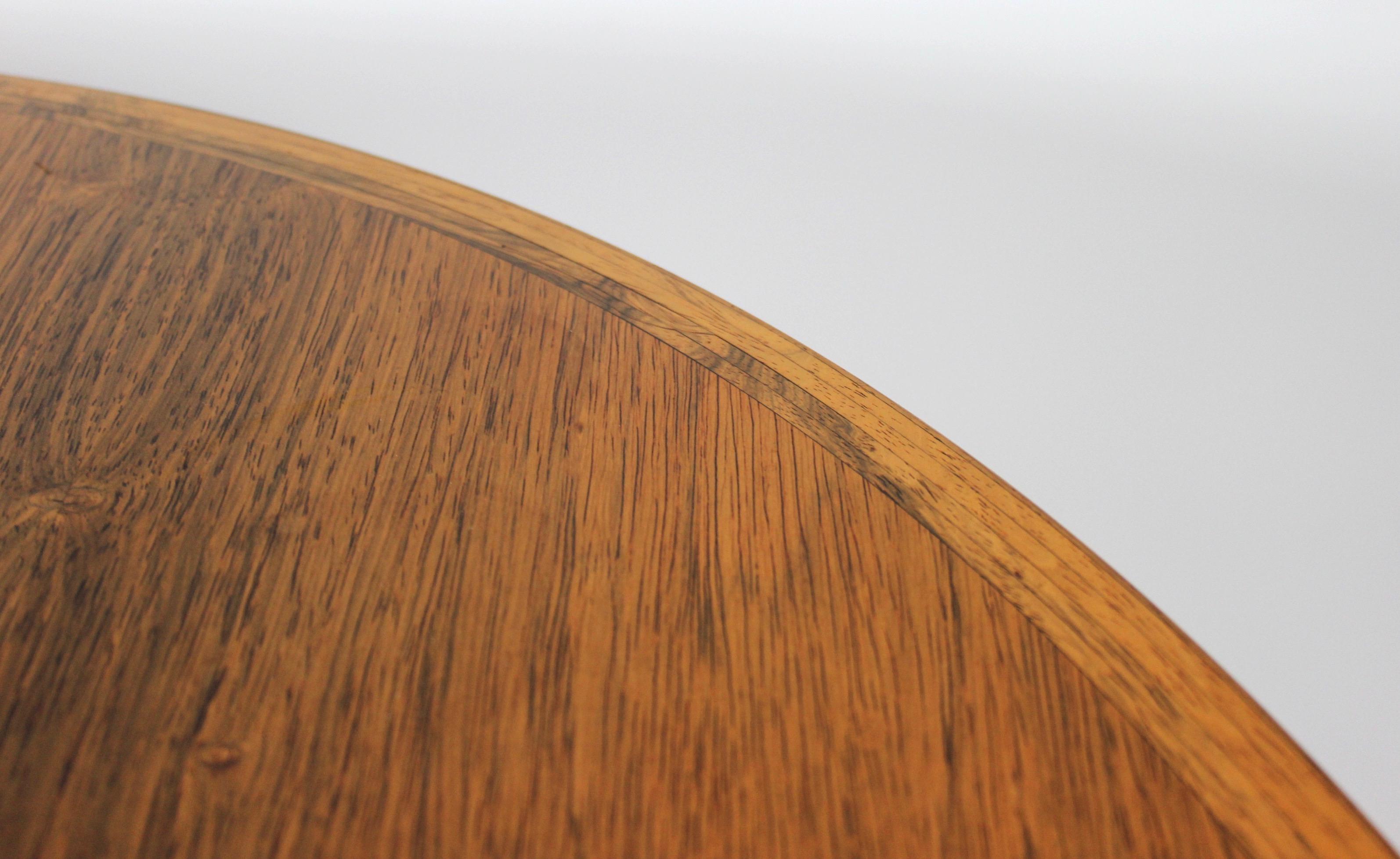 Arne Vodder 1960s Rosewood Dining Table with Extensions In Good Condition For Sale In Lejre, DK