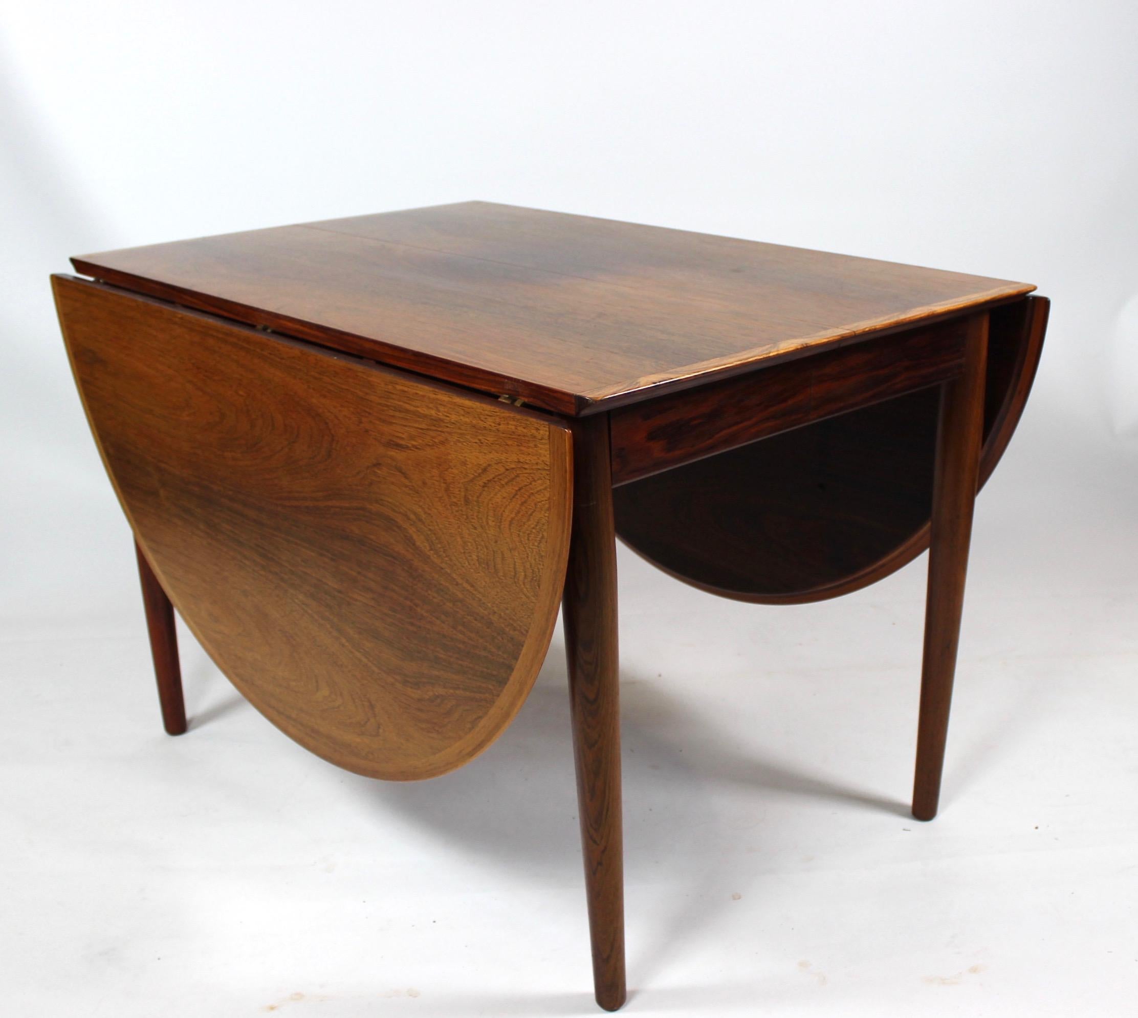 Arne Vodder 1960s Rosewood Dining Table with Extensions For Sale 2