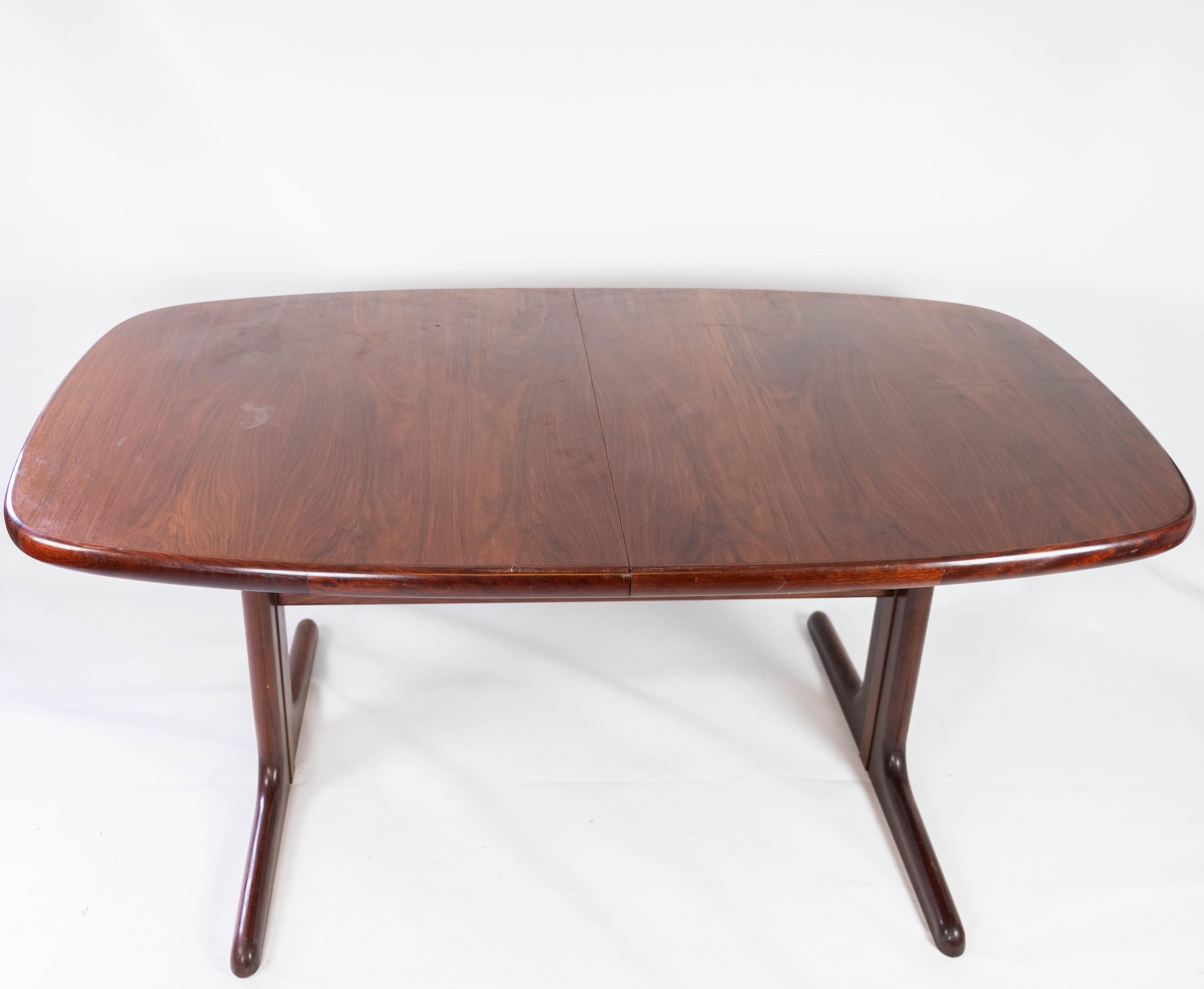 Dining Table with Extensions in Rosewood of Danish Design Manufactured by Skovby 5