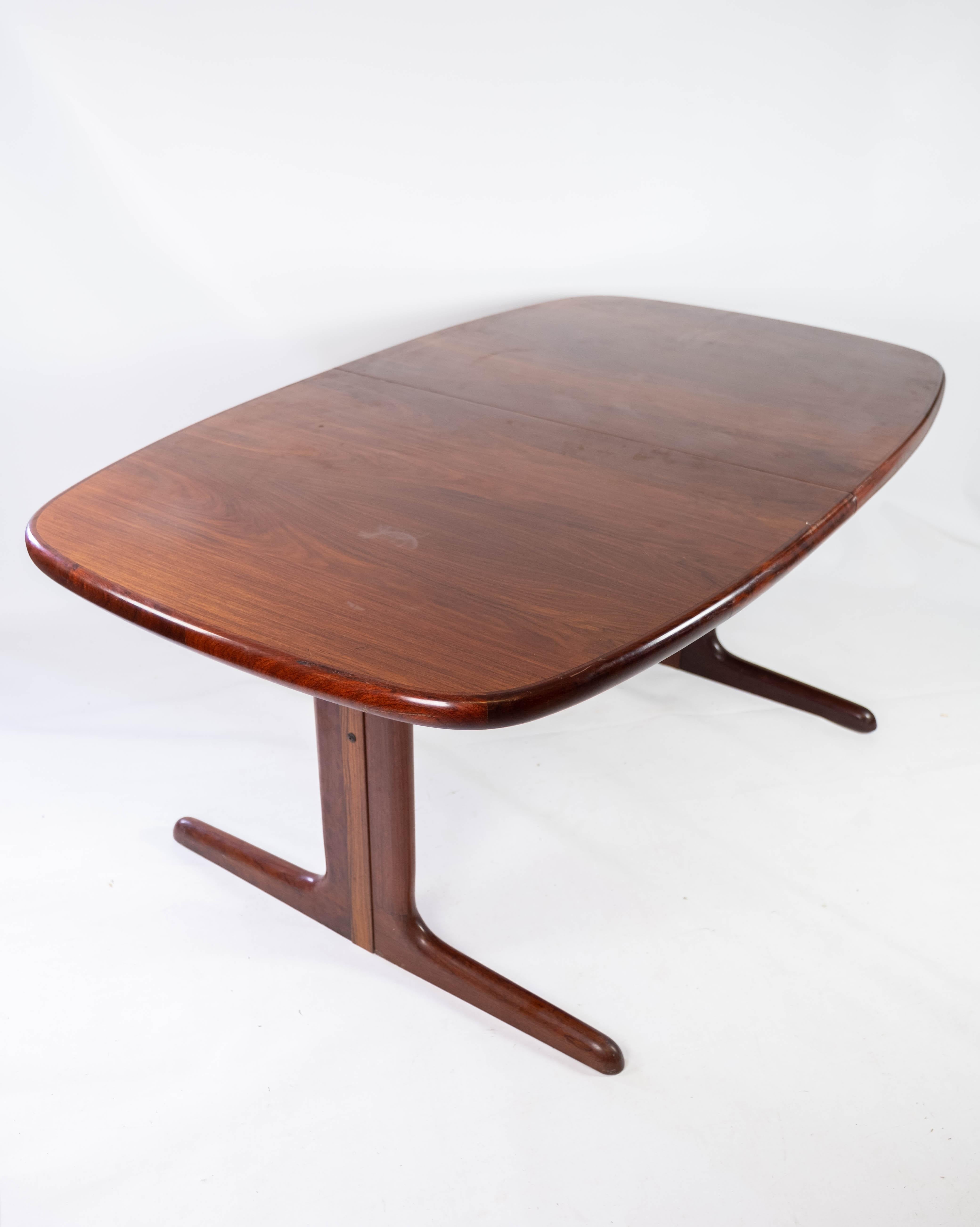 Dining Table with Extensions in Rosewood of Danish Design Manufactured by Skovby 6