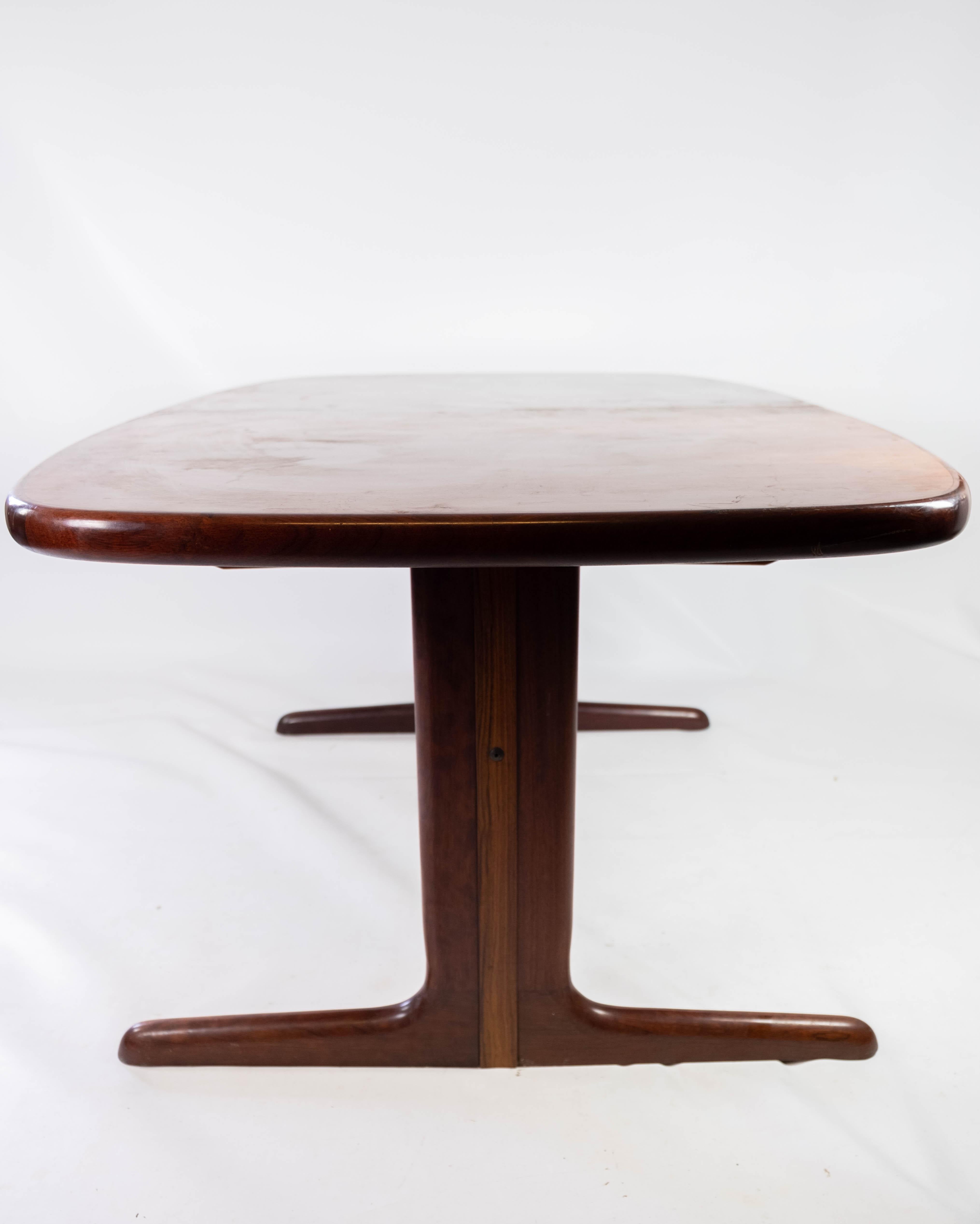 Dining Table with Extensions in Rosewood of Danish Design Manufactured by Skovby 9