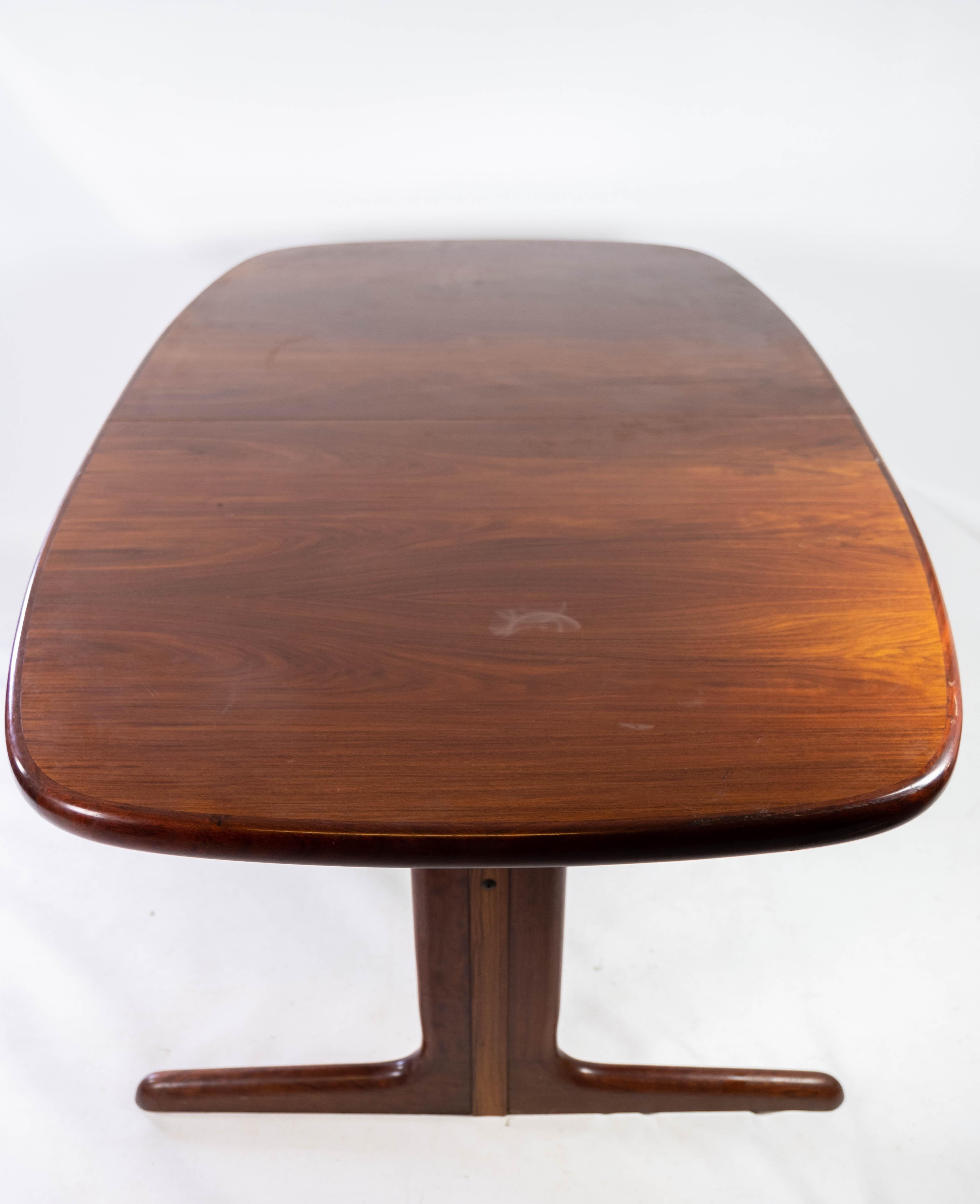 Dining Table with Extensions in Rosewood of Danish Design Manufactured by Skovby 10