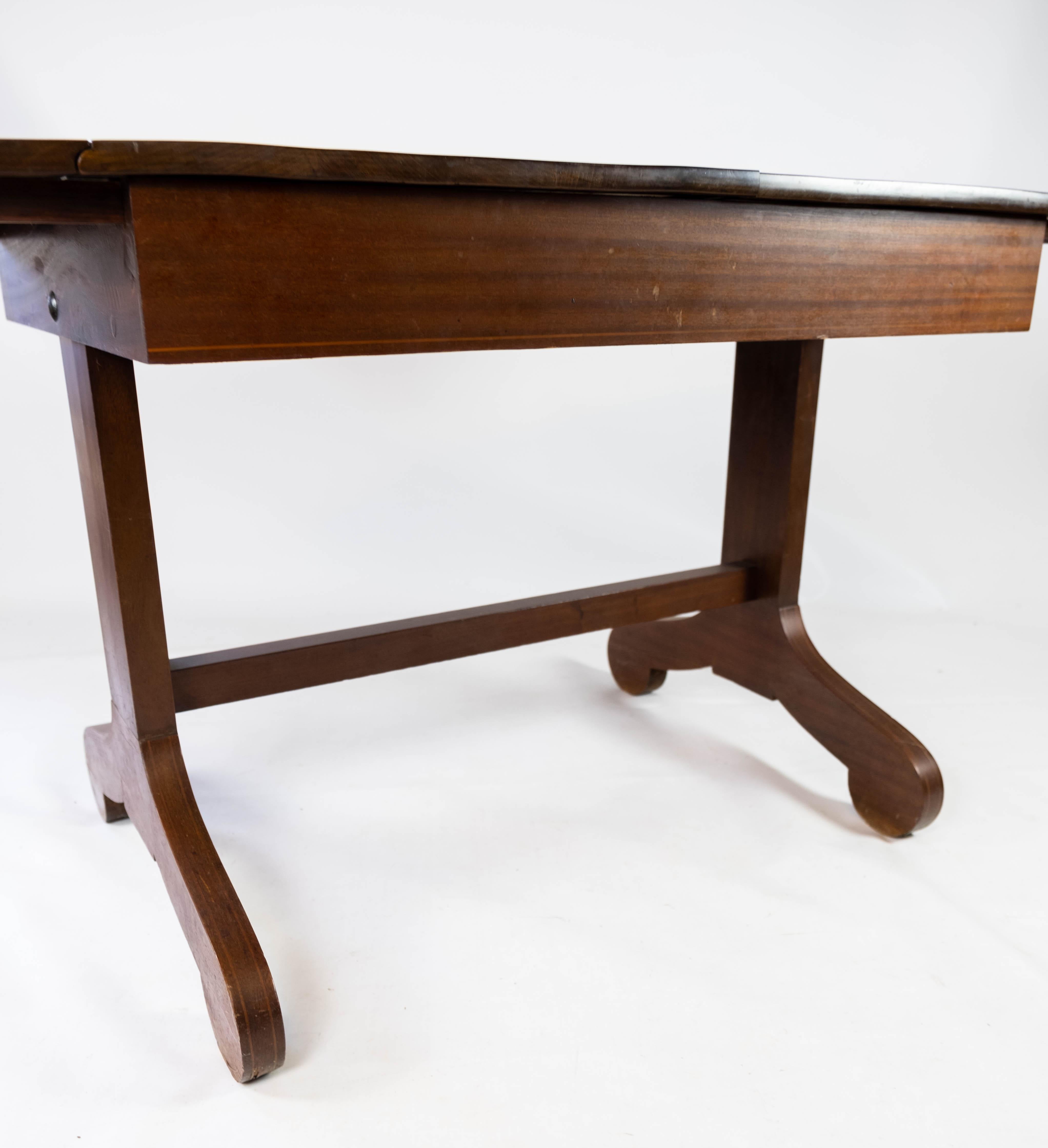 Dining Table with Extensions of Mahogany, 1860s 1