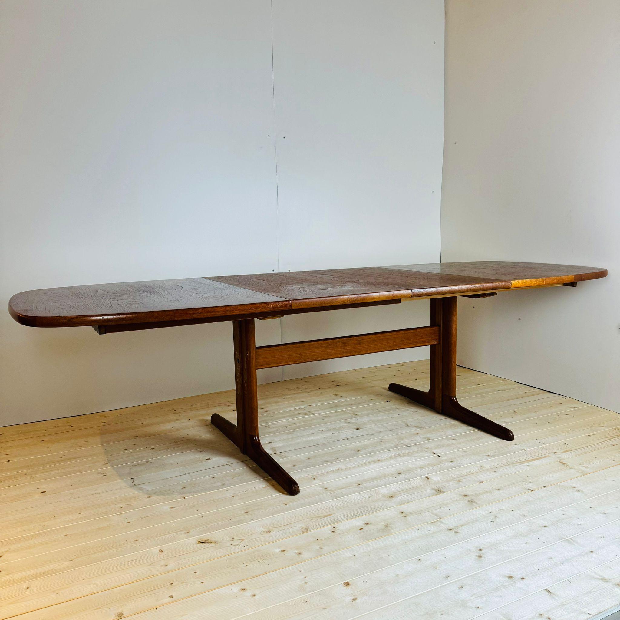 Dining table with extensions, Skovby Møbler, Denmark 1960s 5