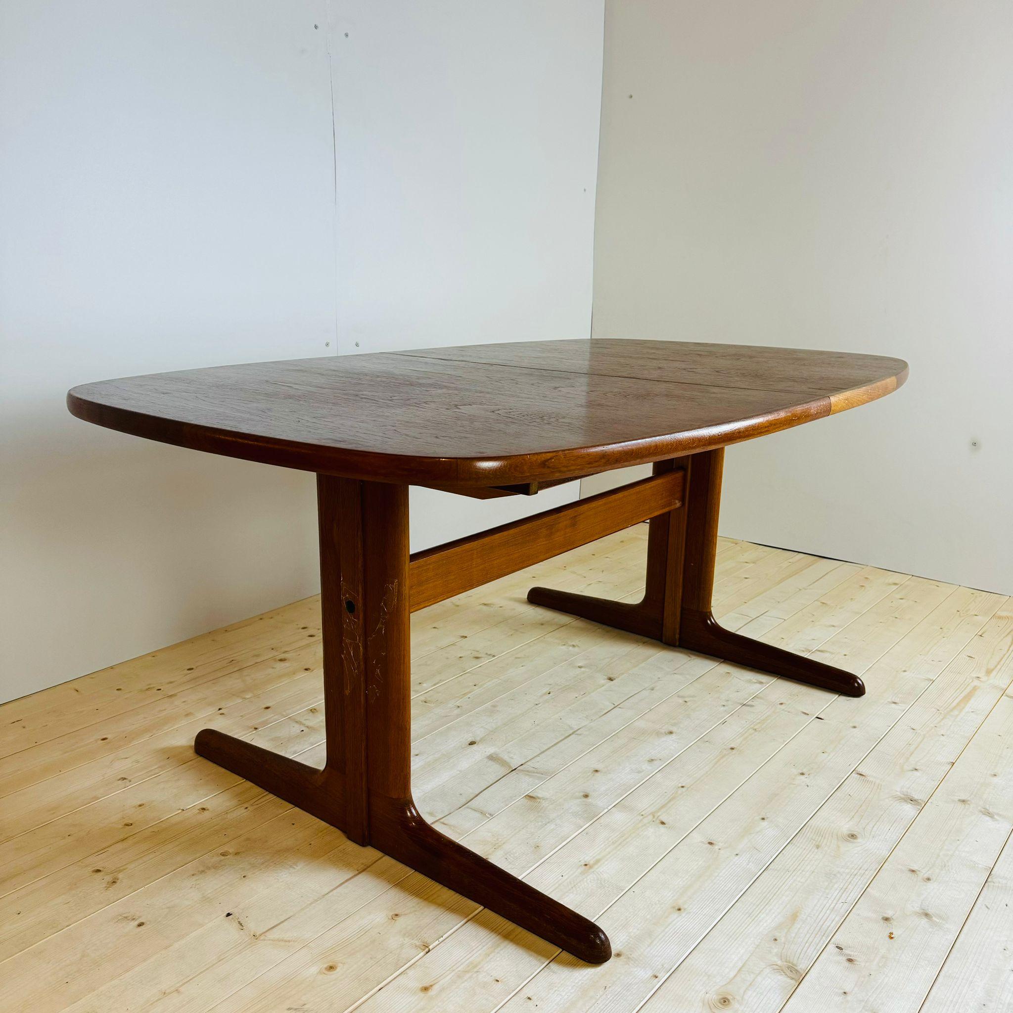 Veneer Dining table with extensions, Skovby Møbler, Denmark 1960s