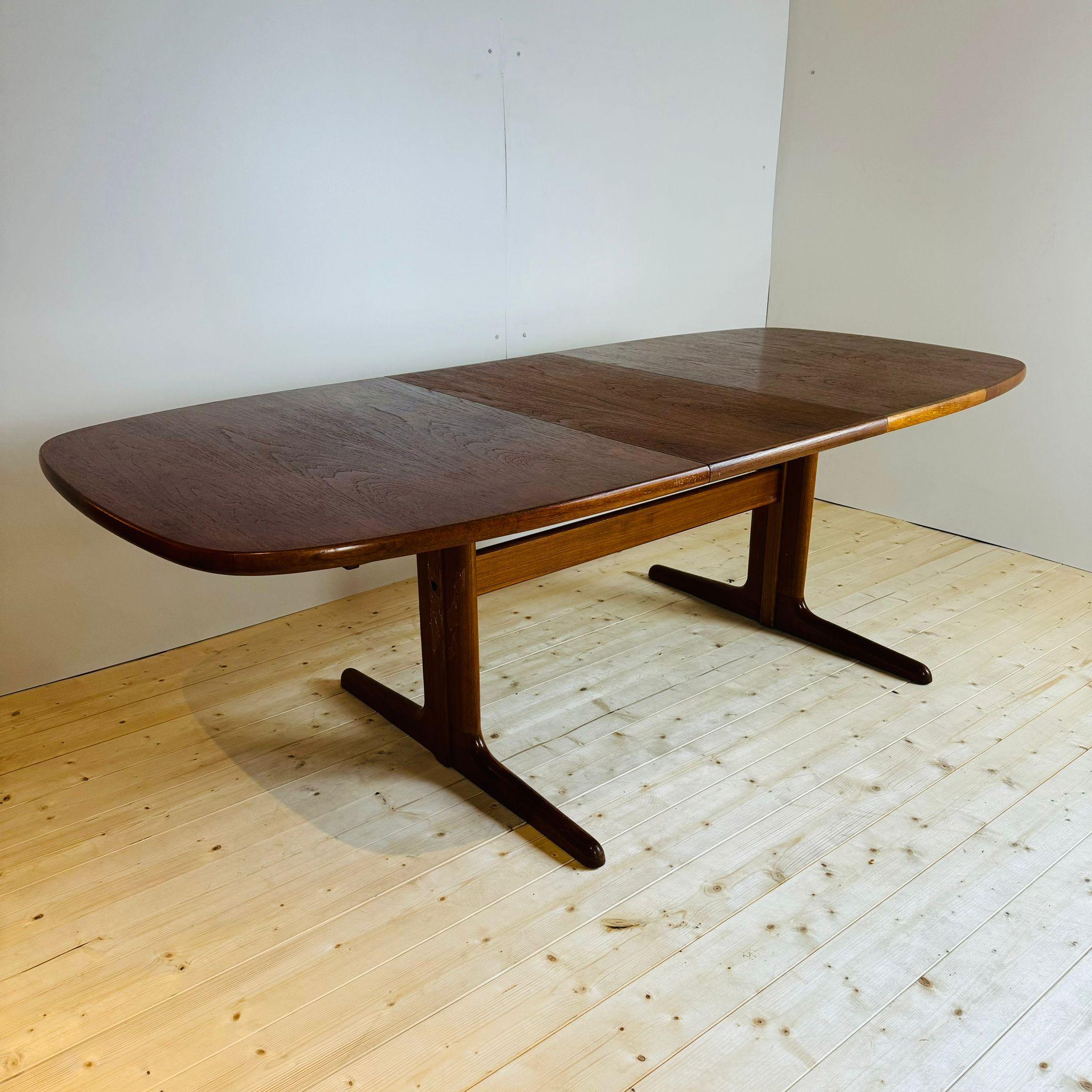 Dining table with extensions, Skovby Møbler, Denmark 1960s 1