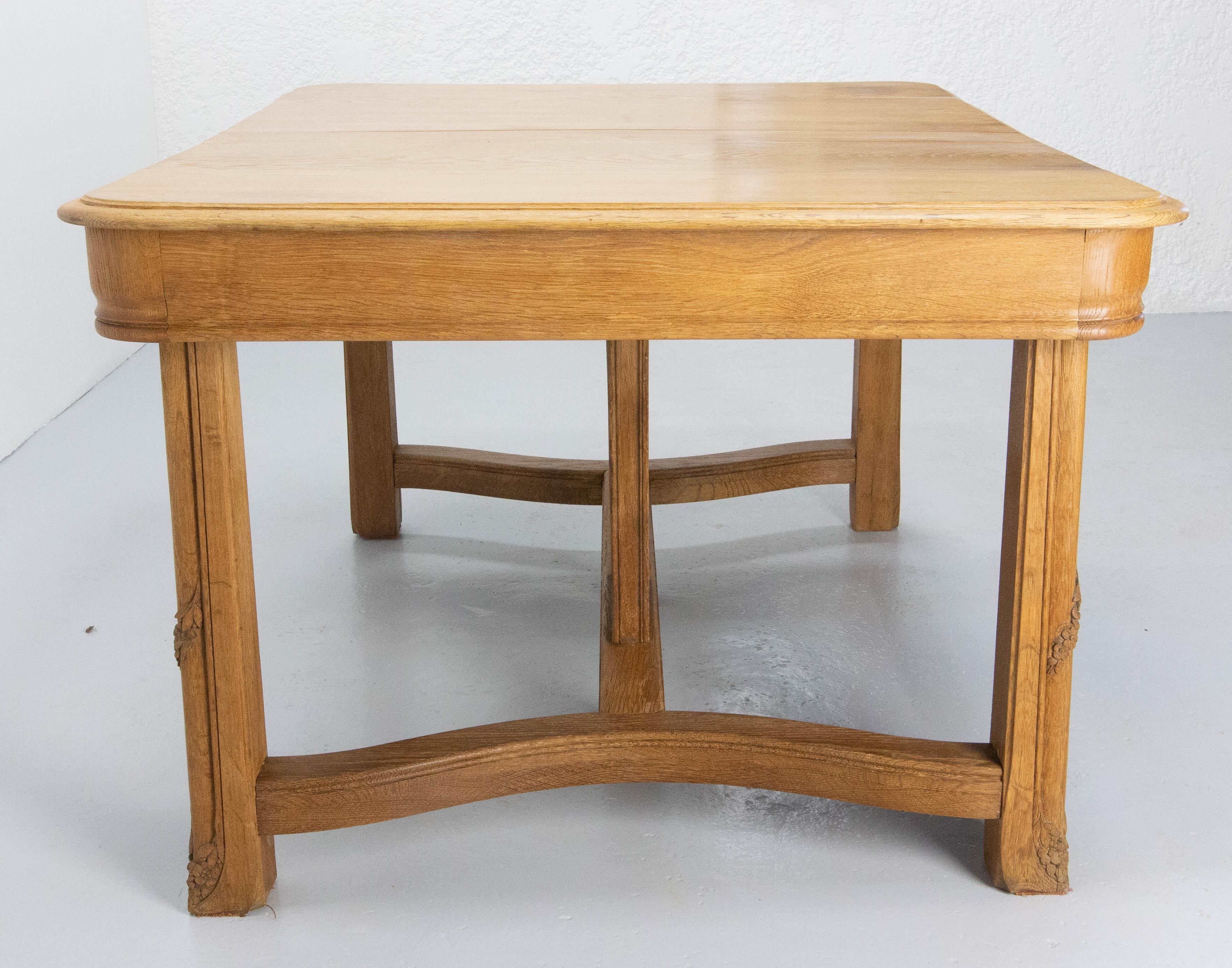 19th Century Dining Table with Extentions  Art Nouveau Period, France For Sale