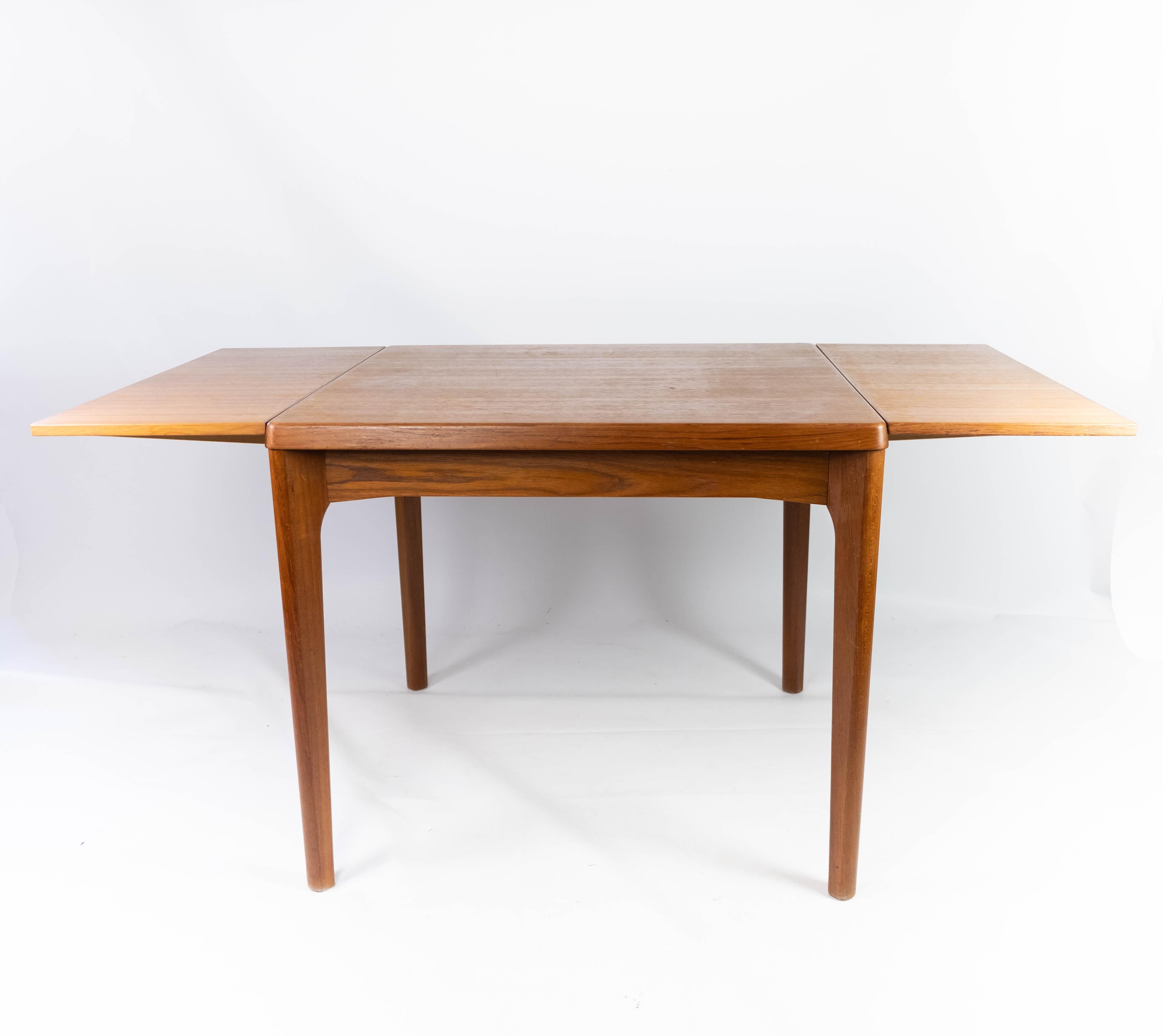 Dining Table with Extentions in Teak Designed by Henning Kjærnulf from the 1960s 5