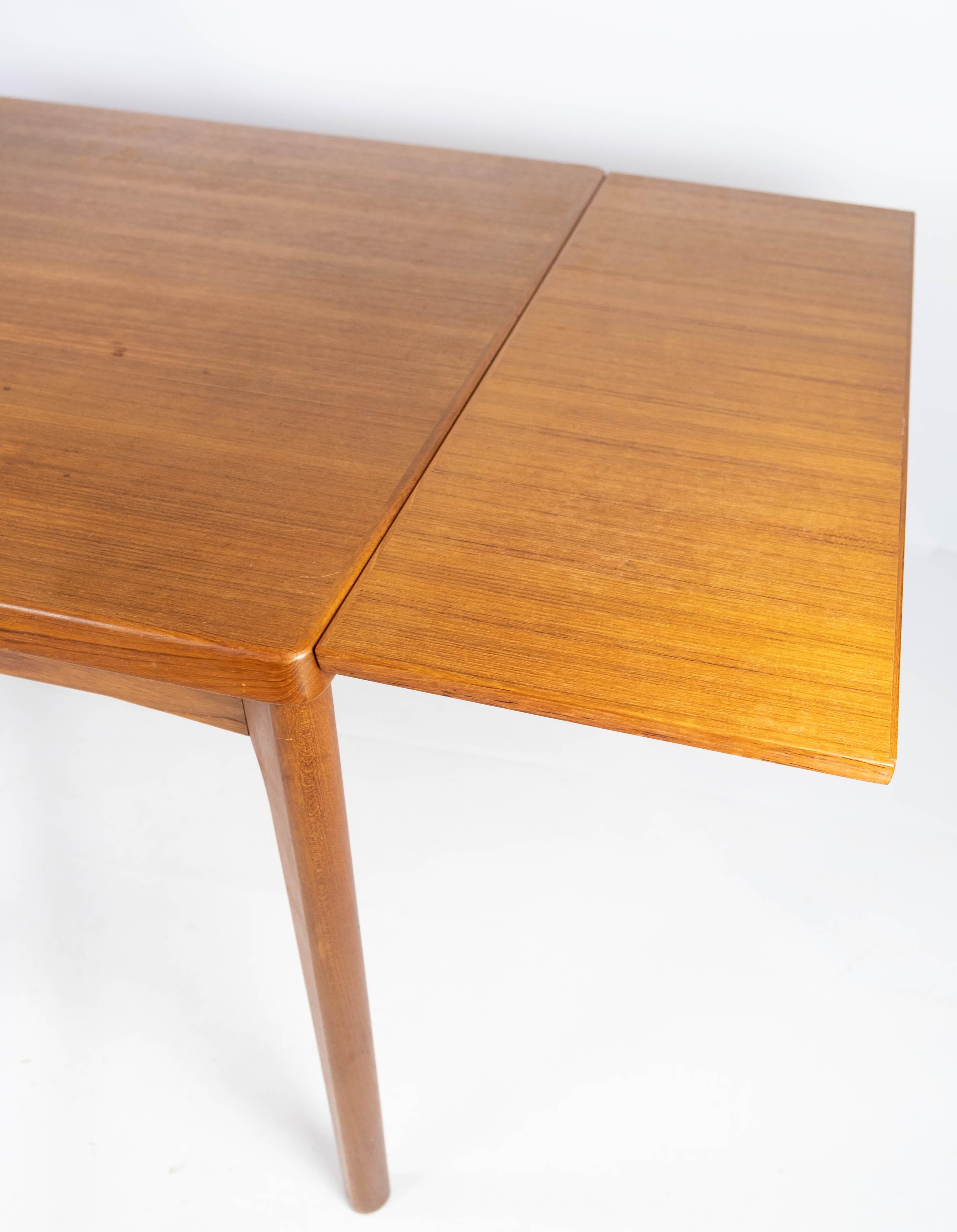 Dining Table with Extentions in Teak Designed by Henning Kjærnulf from the 1960s 6
