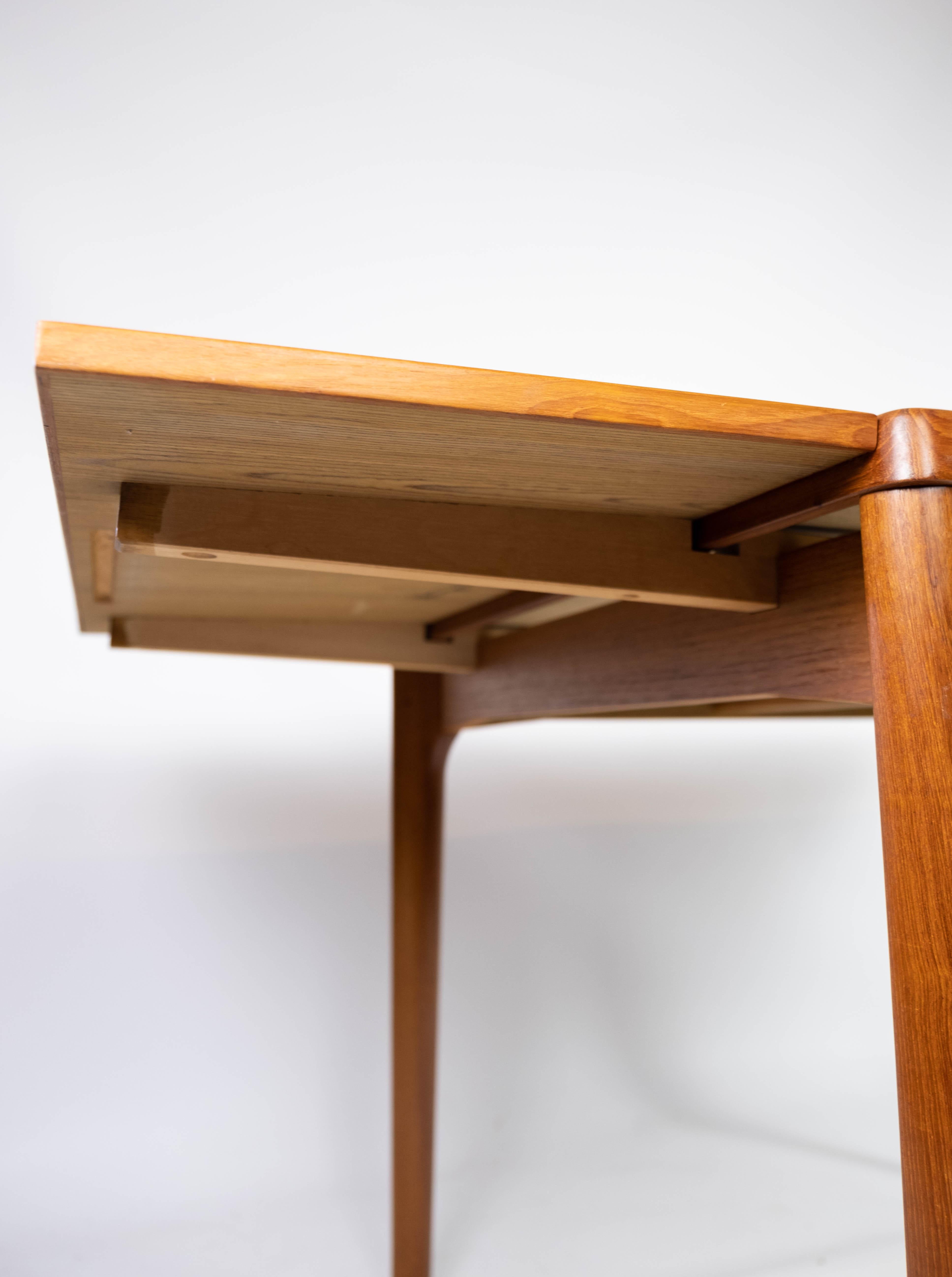 Dining Table with Extentions in Teak Designed by Henning Kjærnulf from the 1960s 9