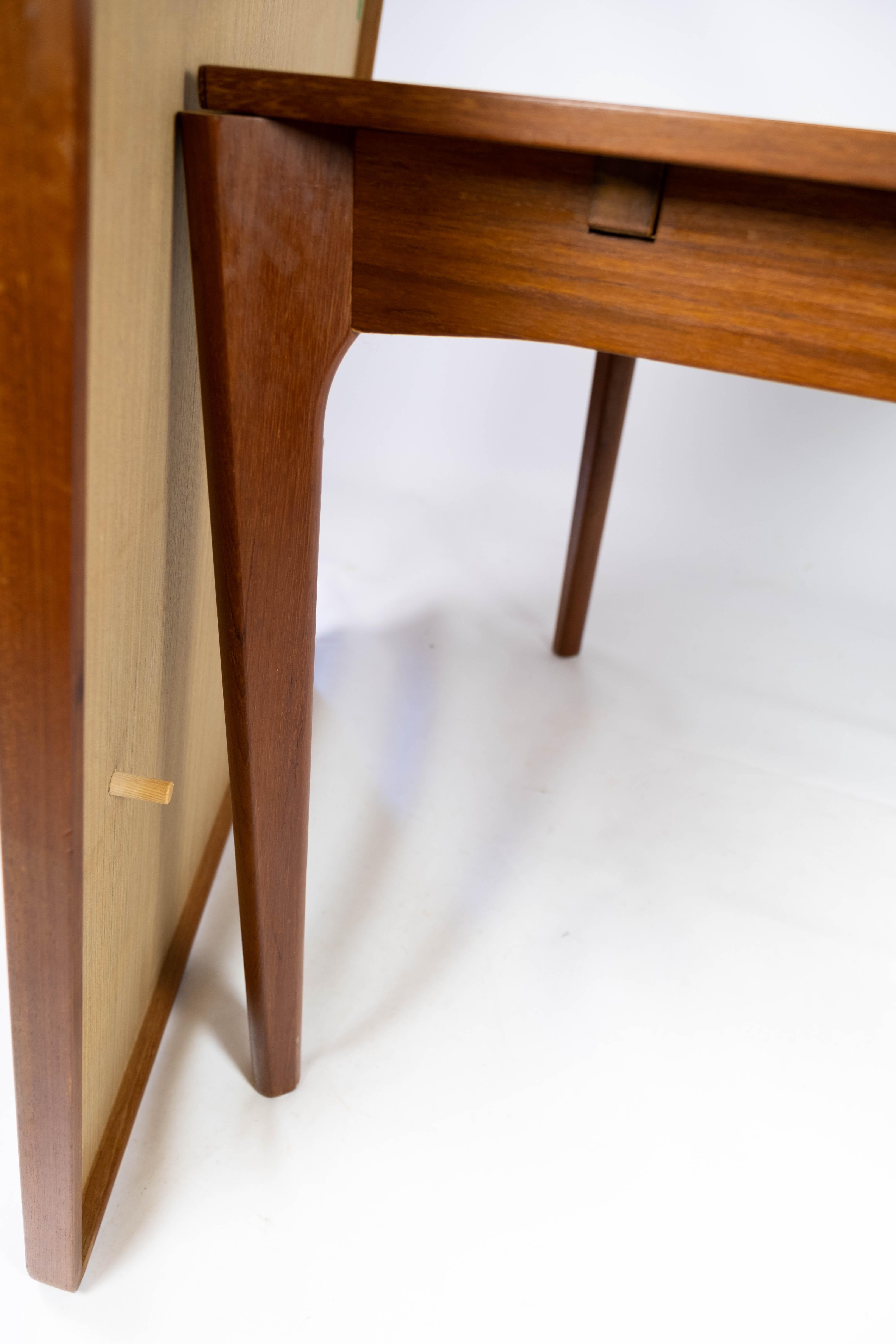 Dining Table With Extentions Made In Teak By Henning Kjærnulf From 1960s For Sale 2