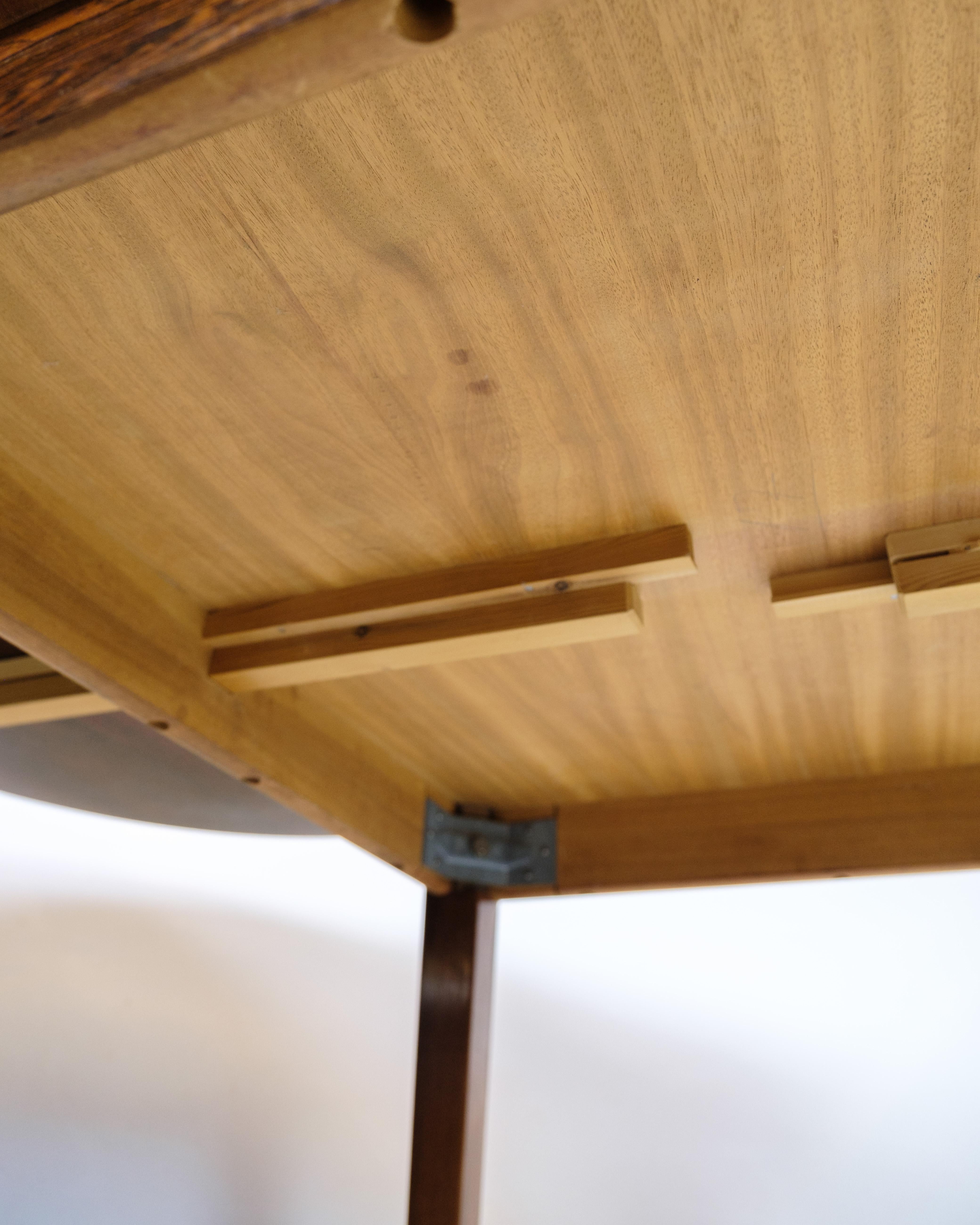 Dining Table With Flaps Made In Rosewood, Danish Design From 1960s For Sale 7