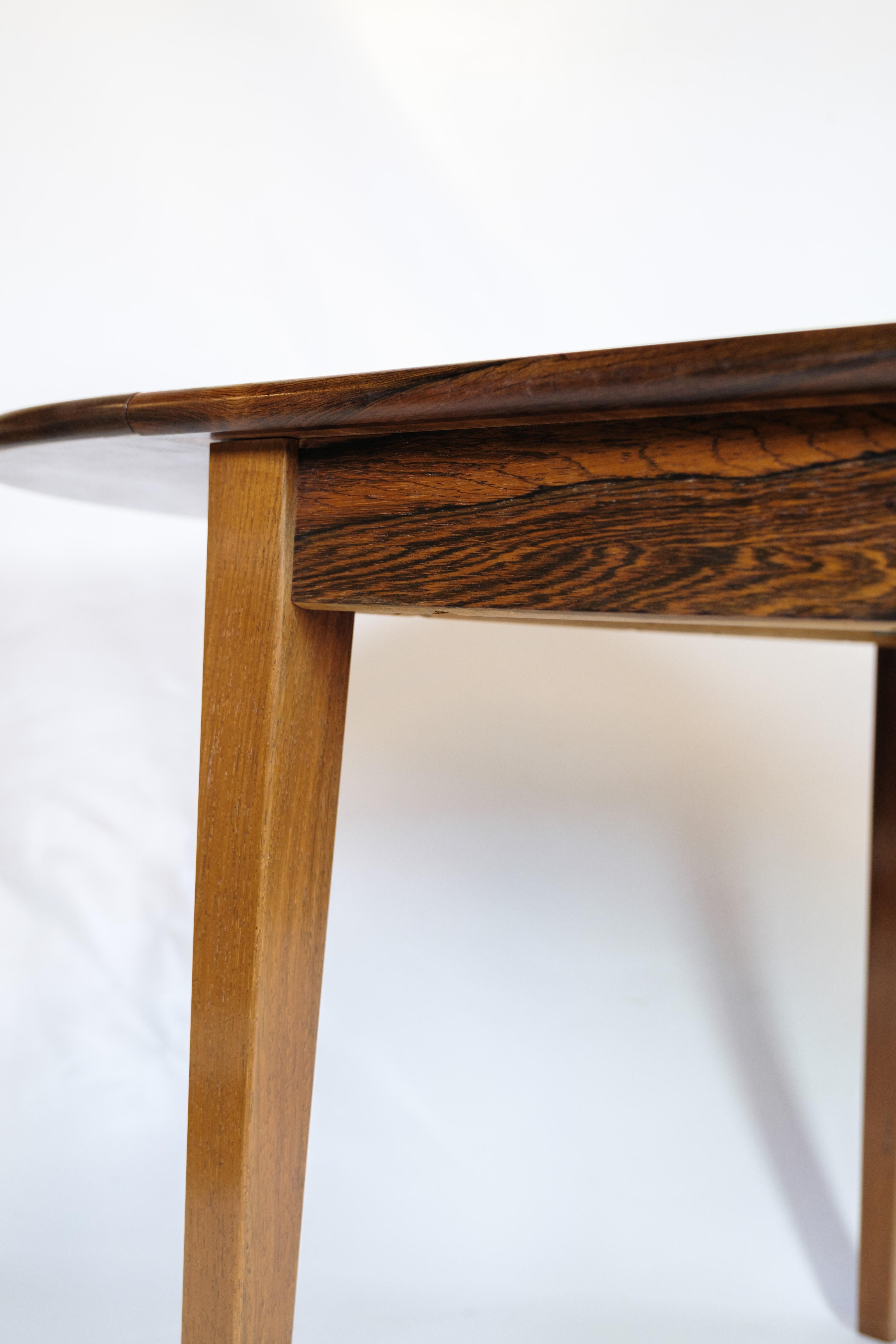 Dining Table With Flaps Made In Rosewood, Danish Design From 1960s For Sale 10