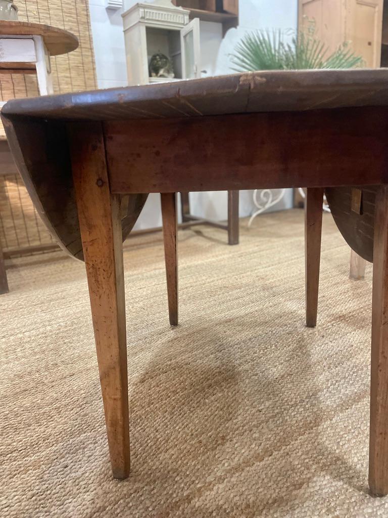 French Dining Table with Folding Wings