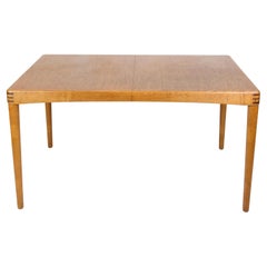 Mesa De Comedor Con Juntas Roscadas De Roble Por Henry W. Klein De Los Años 60