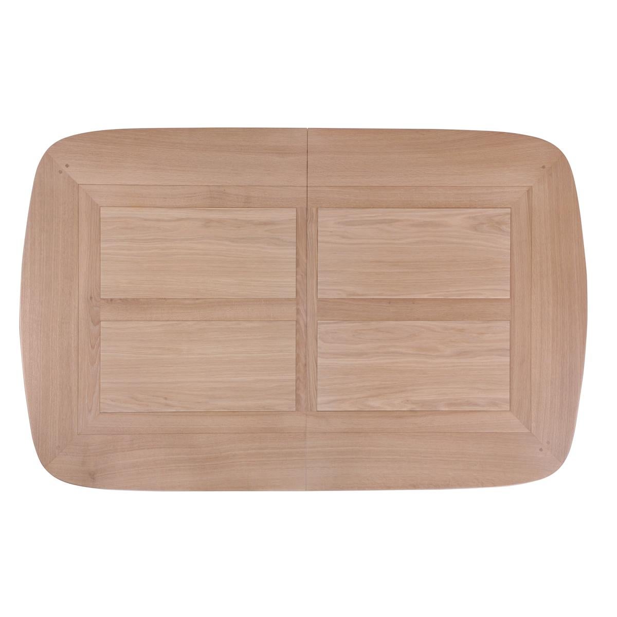 Mesa de hierro forjado con tablero de roble macizo y extensiones en Nuevo estado para la venta en Landivy, FR