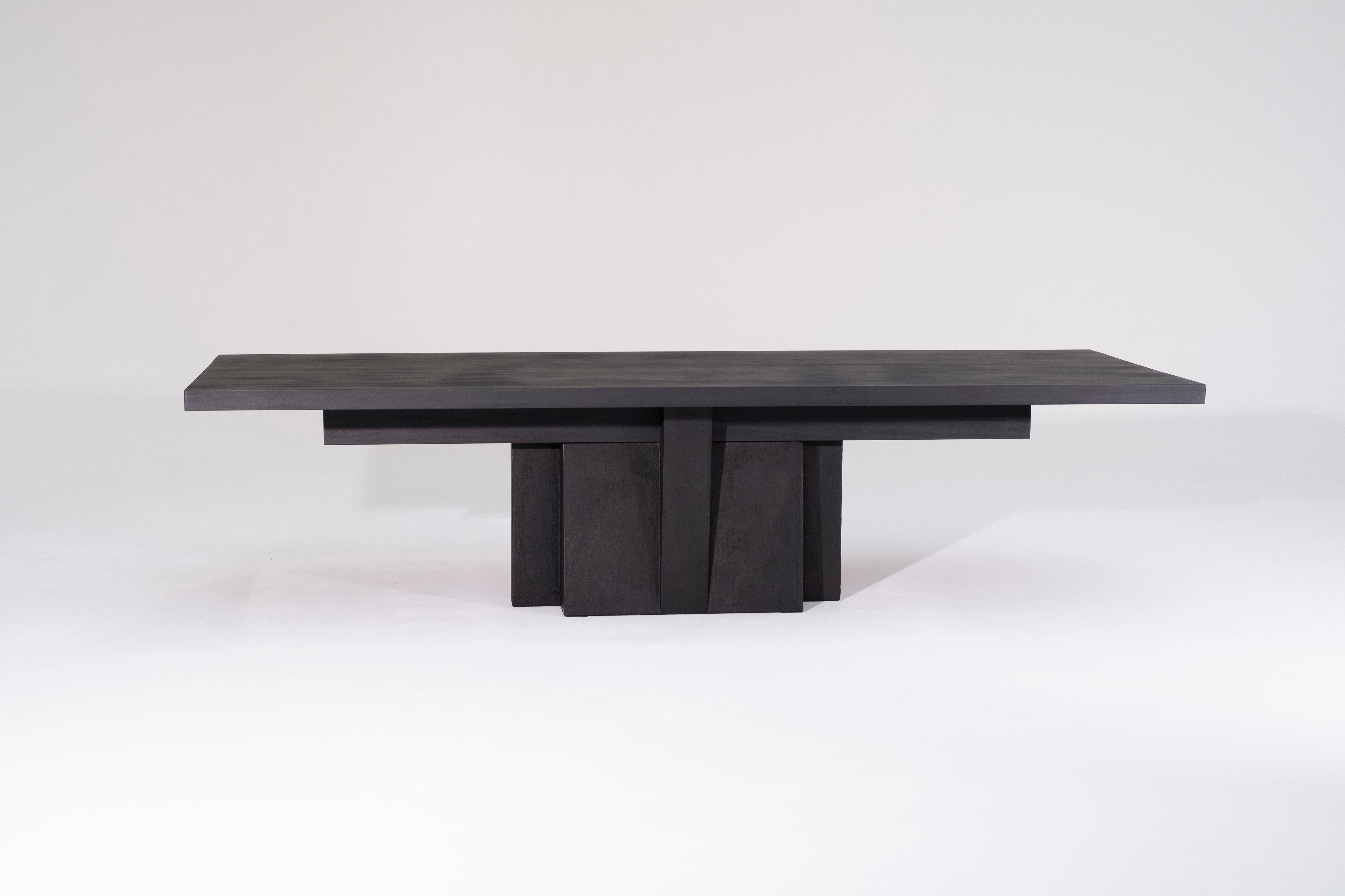 Moderne table à manger Wood Wood et métal 032025 Arno Declercq en vente