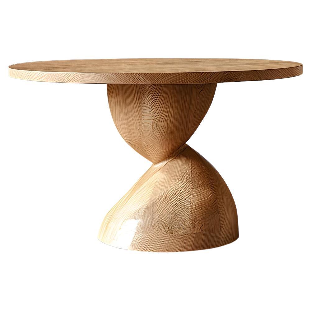 Dining Tables, Socle's Solid Wood No18, Mealtime Masterpieces by NONO For Sale