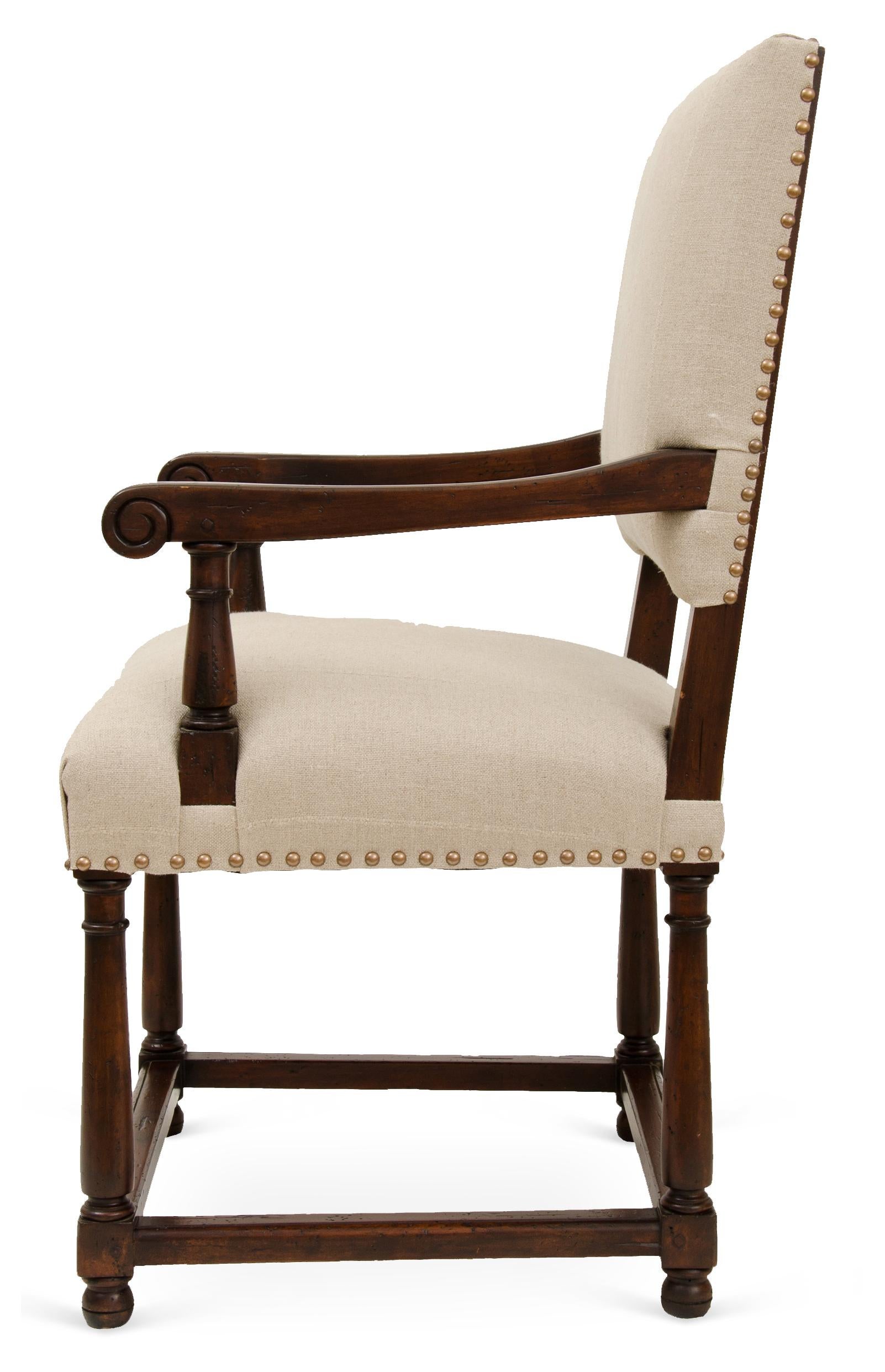 American Dining XVIII Century Inspired Armchair For Sale