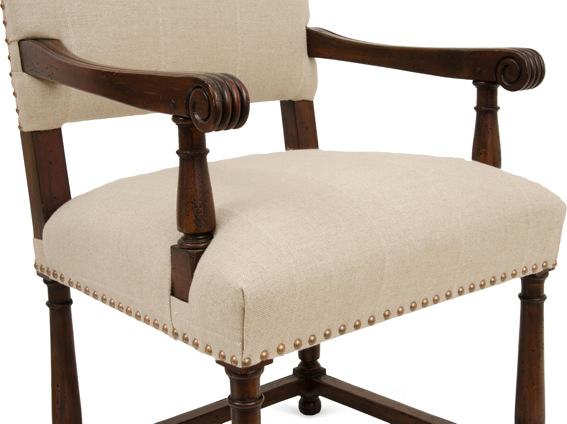 Woodwork Dining XVIII Century Inspired Armchair For Sale