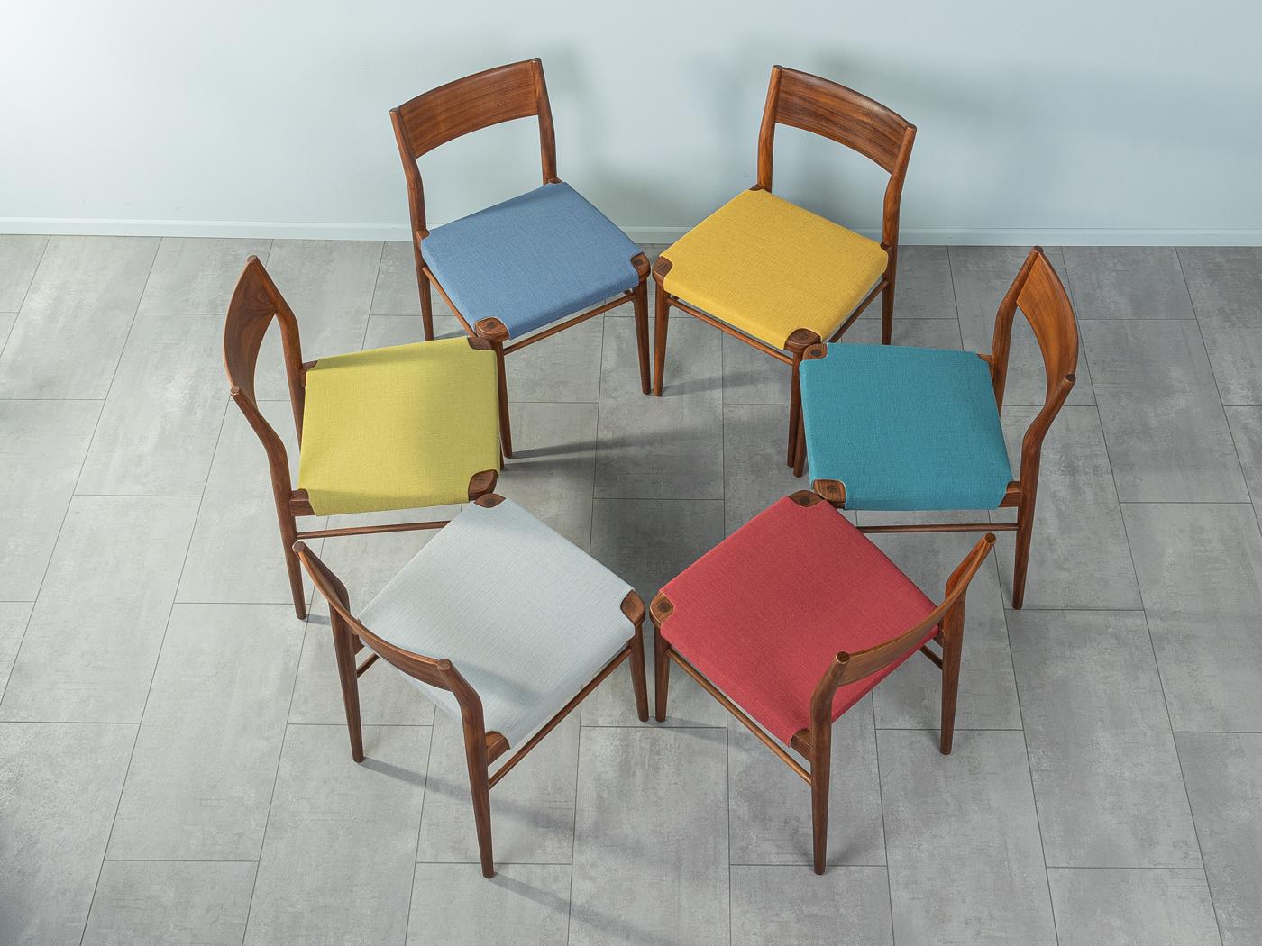 European Diningroom Chairs 1950s Wilkhahn Model 351 Georg Leowald For Sale
