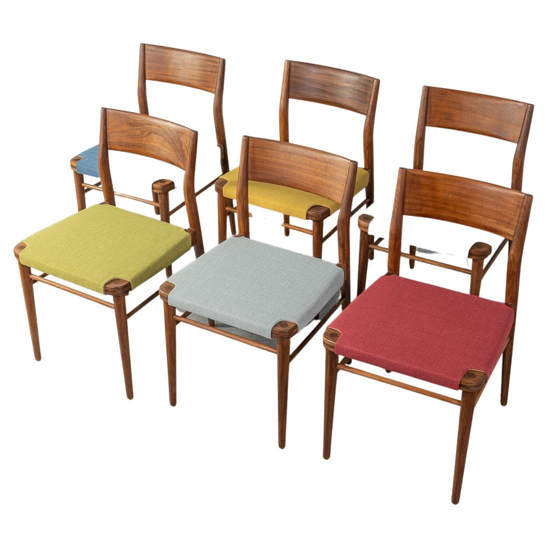 Diningroom Chairs 1950s Wilkhahn Model 351 Georg Leowald For Sale