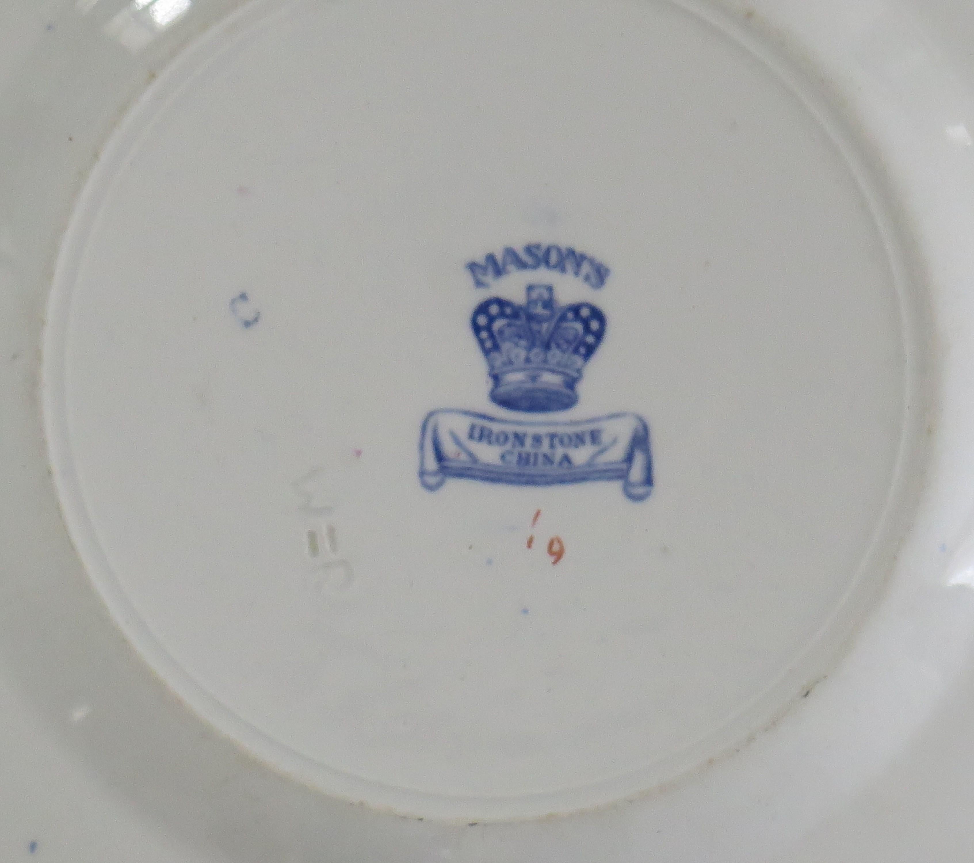 Dinner and Side Plate English Ironstone in Flying Bird Ptn, 19th Century For Sale 7