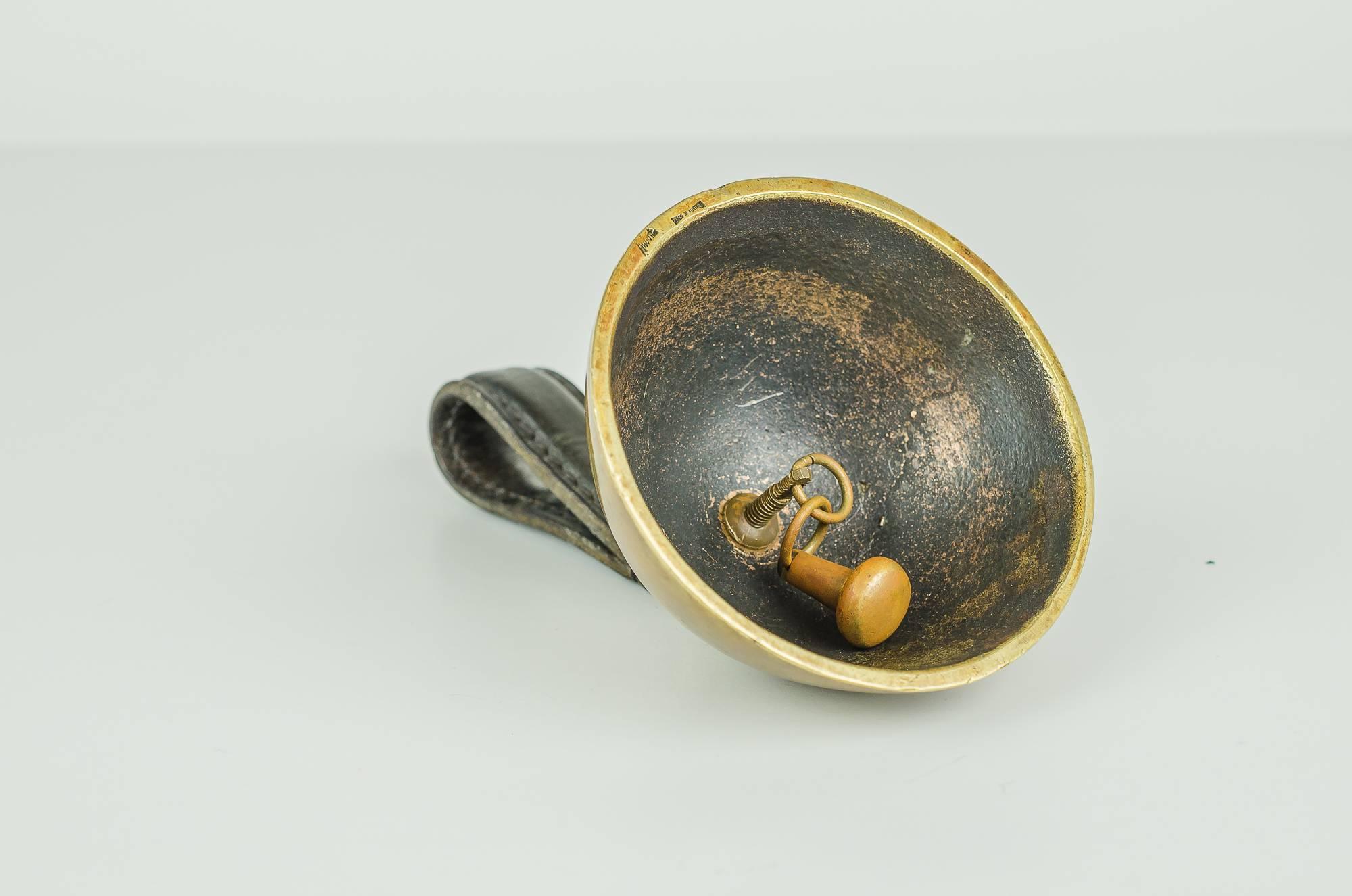Mid-Century Modern Dinner Bell Signed by Auböck For Sale