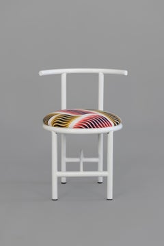 Diner Chair Metal with Colorful Textile Contemporary Style