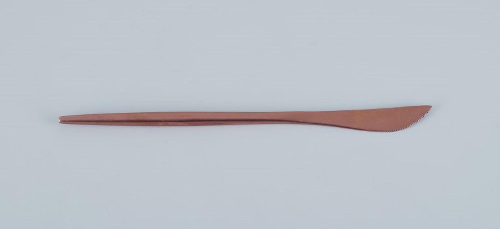 Set di posate in ottone per quattro persone. Design svedese. Fine del XX secolo. in vendita 2