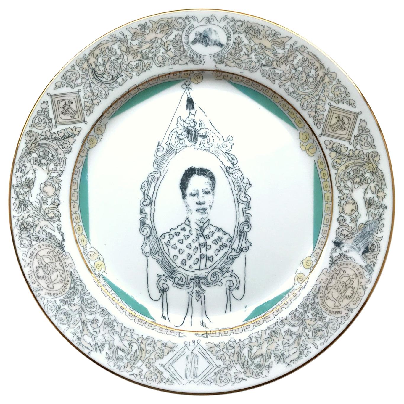 Porcelain Dinner Plate by Roberto Lugo