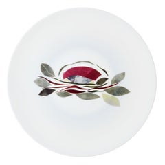 Dinner Porcelain Plate by the French Chef Alain Passard Model " Sushi"