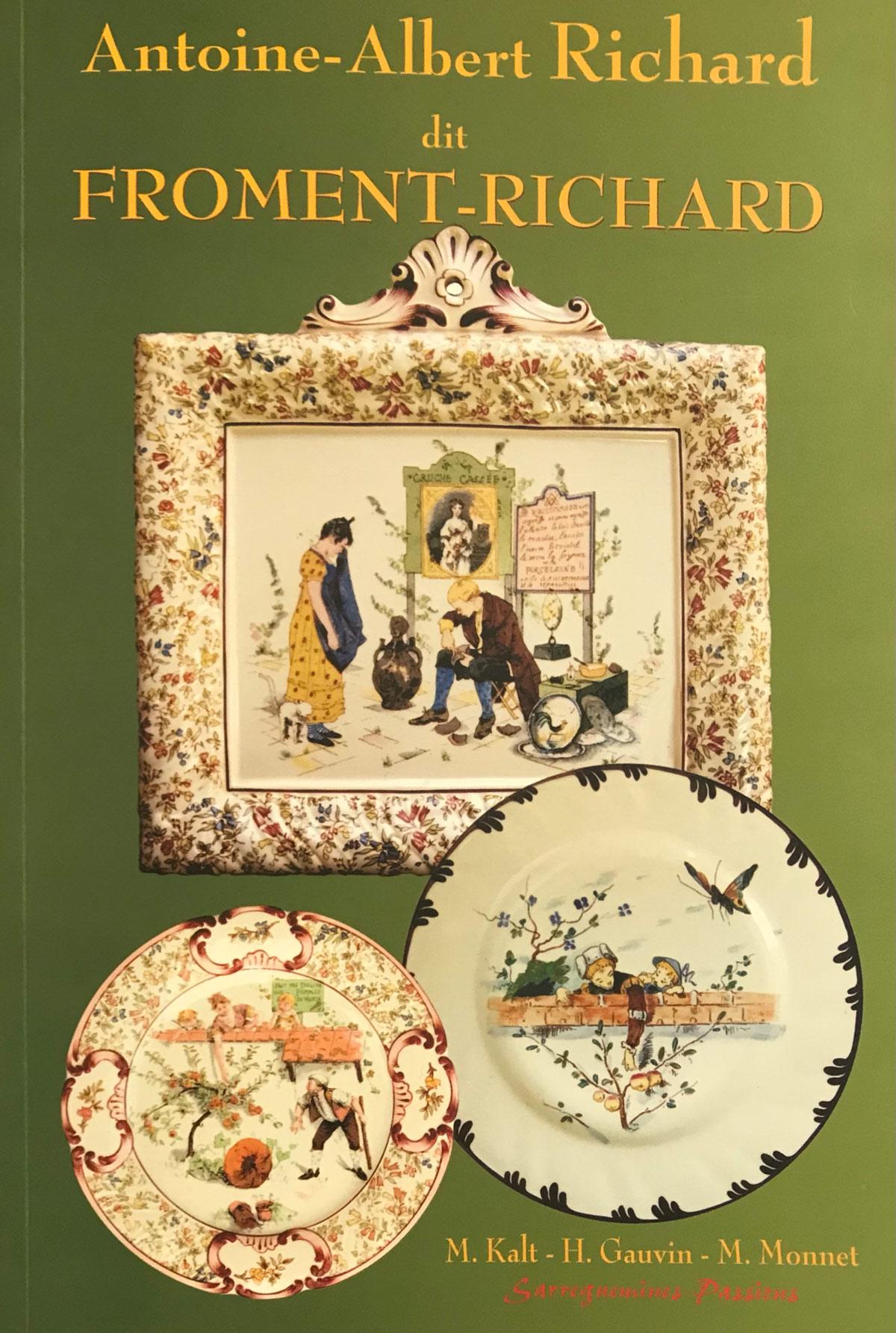 Céramique Assiettes à dîner peintes à la main par Froment-Richard pour Creil & Montereau en vente