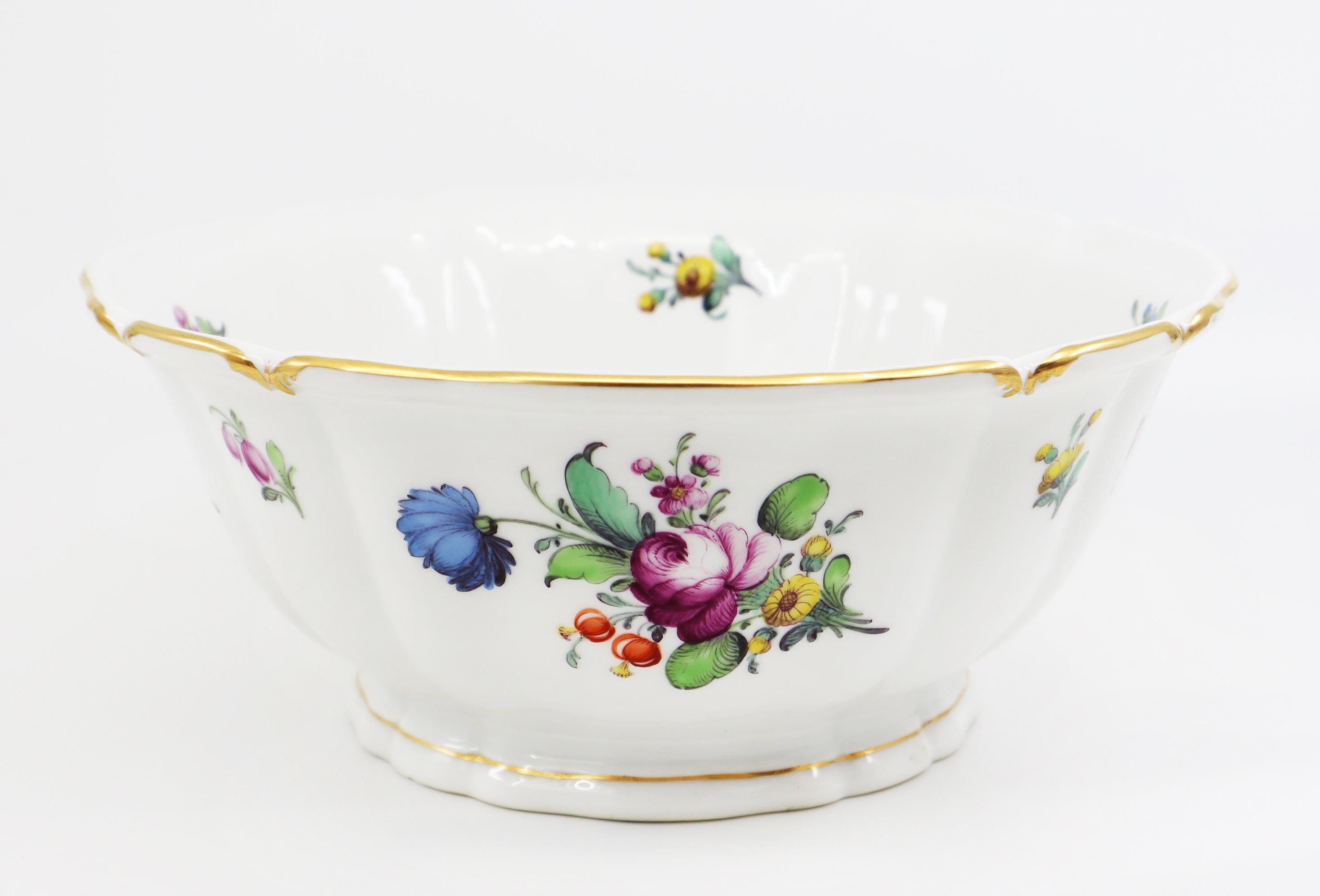 Dinner Service, 19th Century Porcelain, German, Hand Painted with Flowers Décor 3
