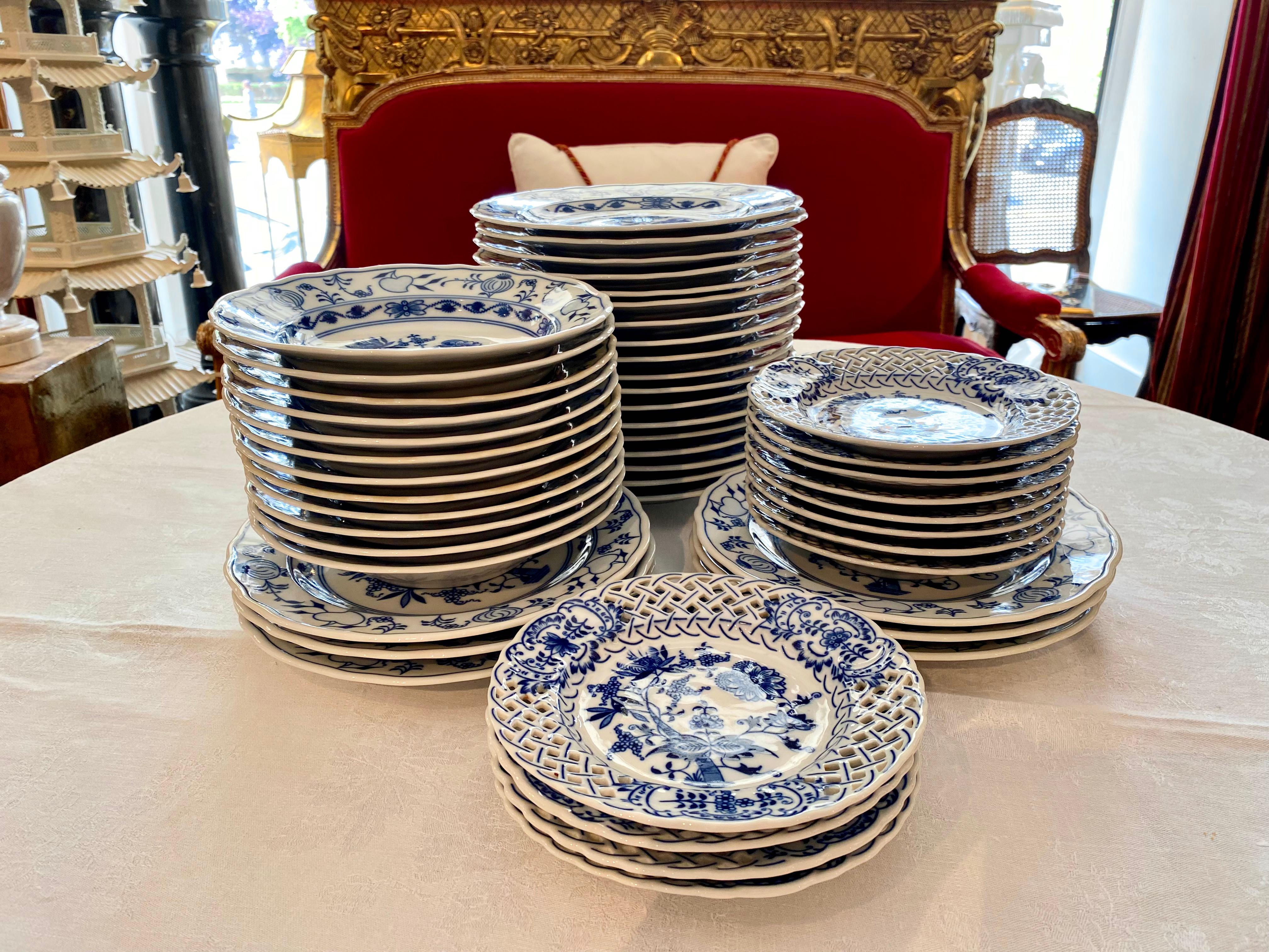 blue onion china worth