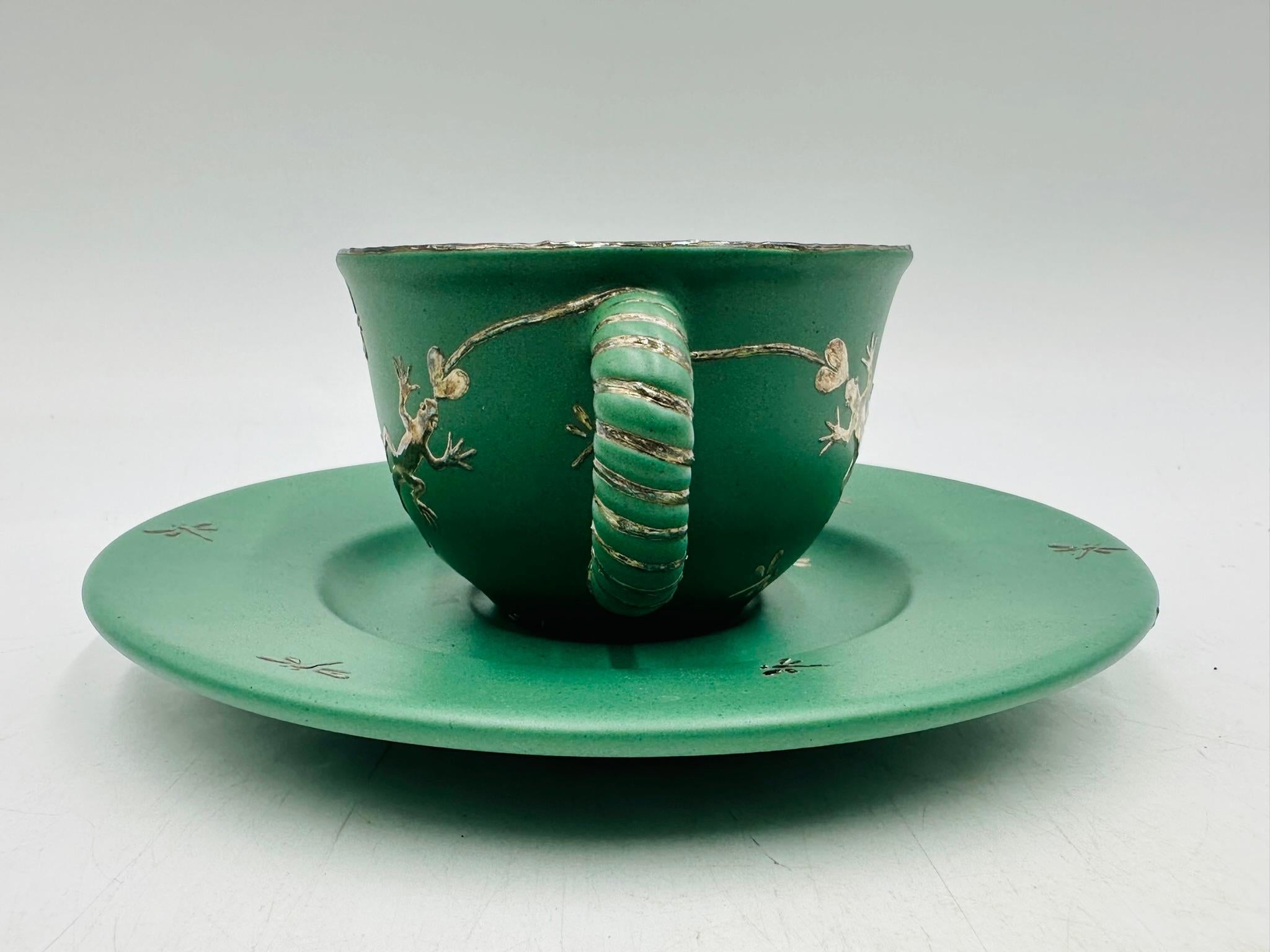 Dinner Service for 8 (40 Pieces) in Porcelain & Pure Silver by Emilia Castillo For Sale 5